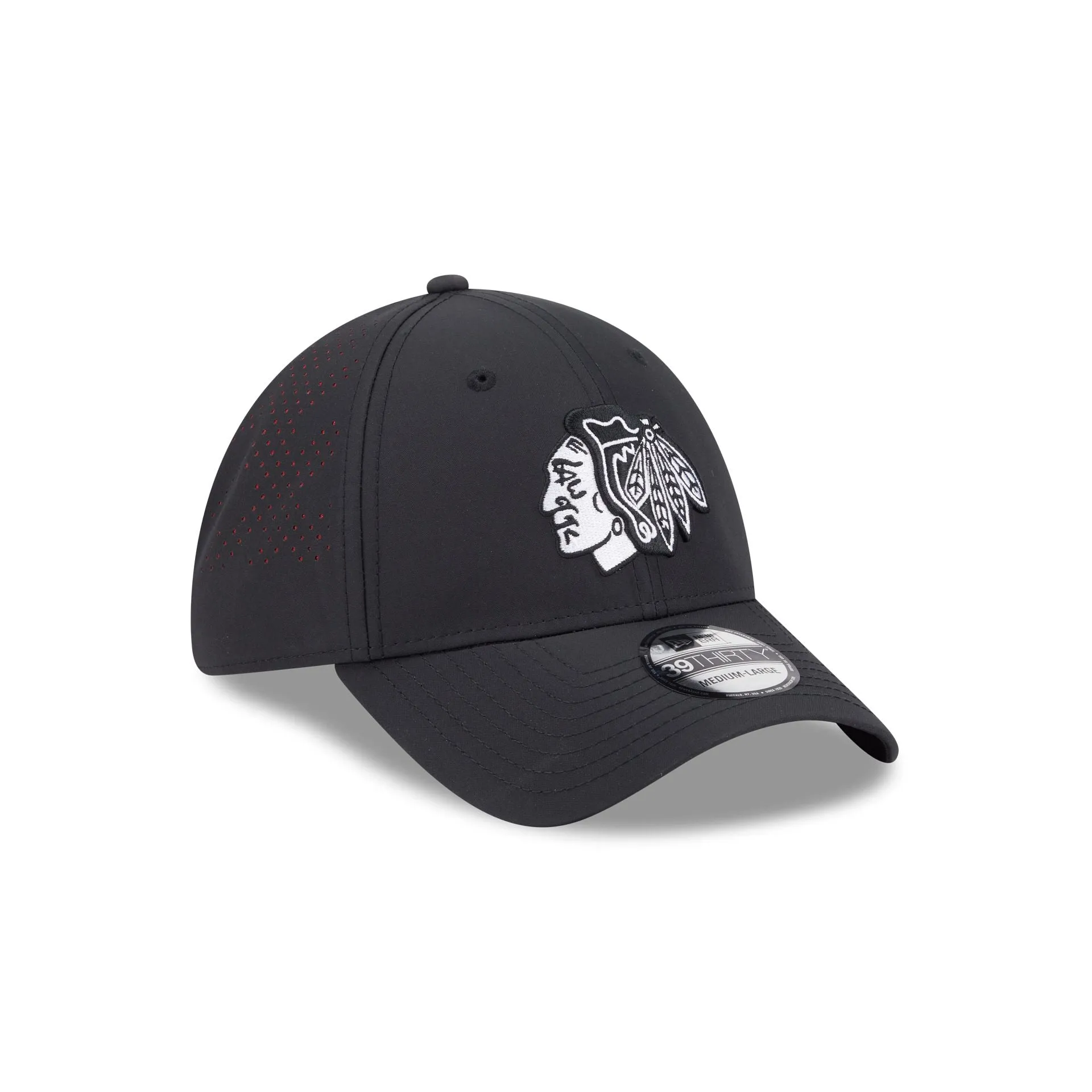 Chicago Blackhawks Night 39THIRTY Stretch Fit Hat sold by New Era product image thumbnail 3