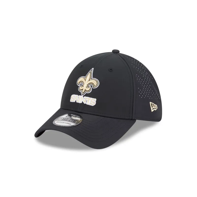 New Orleans Saints Night 39THIRTY Stretch Fit Hat made by New Era