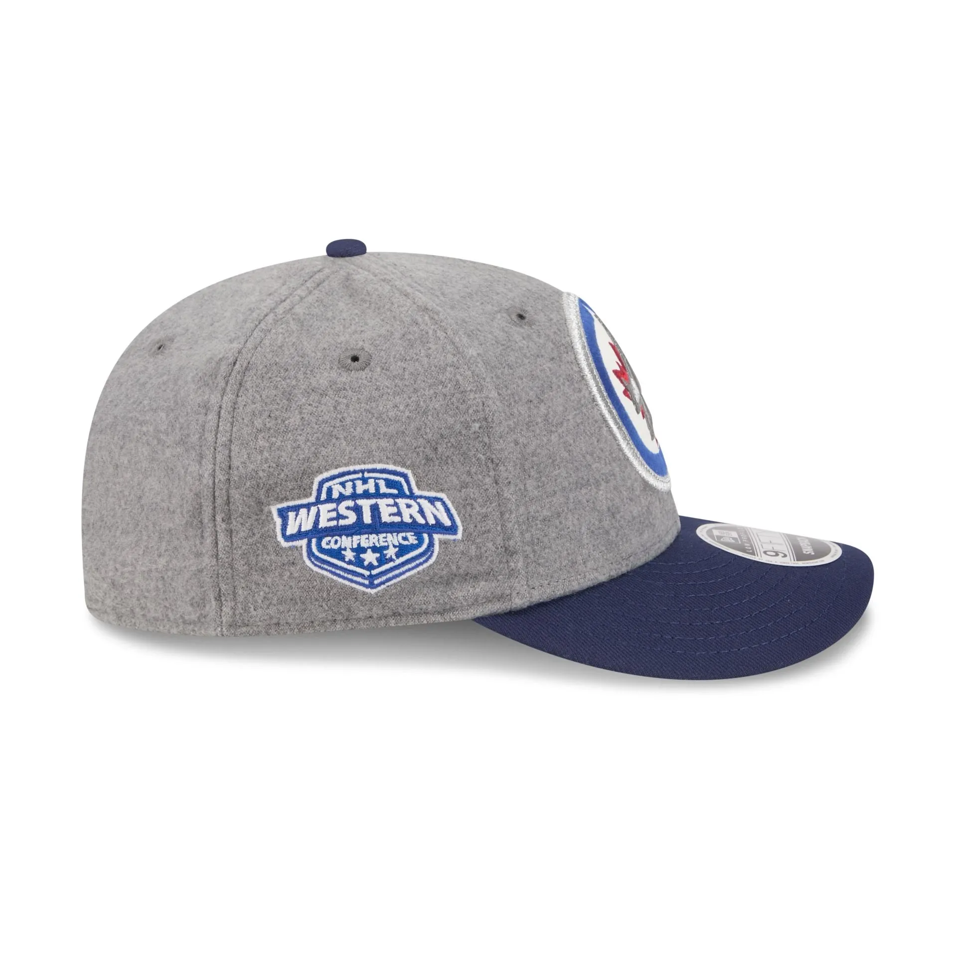 Winnipeg Jets Heather Gray Wool Low Profile 9FIFTY Snapback Hat sold by New Era product image thumbnail 4