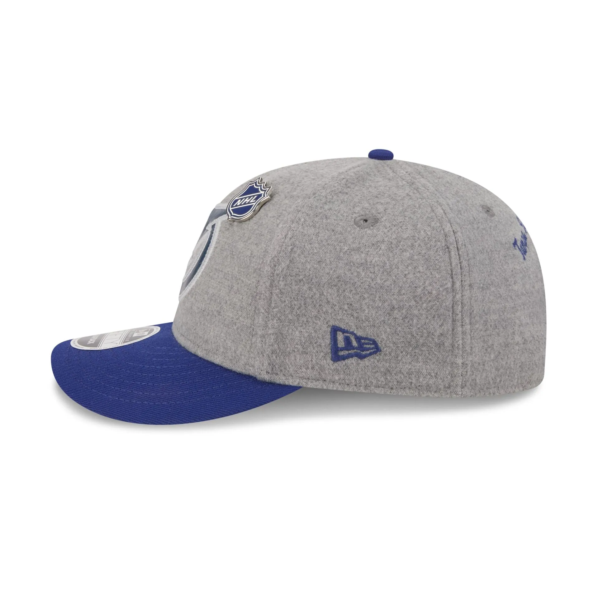 Tampa Bay Lightning Heather Gray Wool Low Profile 9FIFTY Snapback Hat sold by New Era product image thumbnail 5