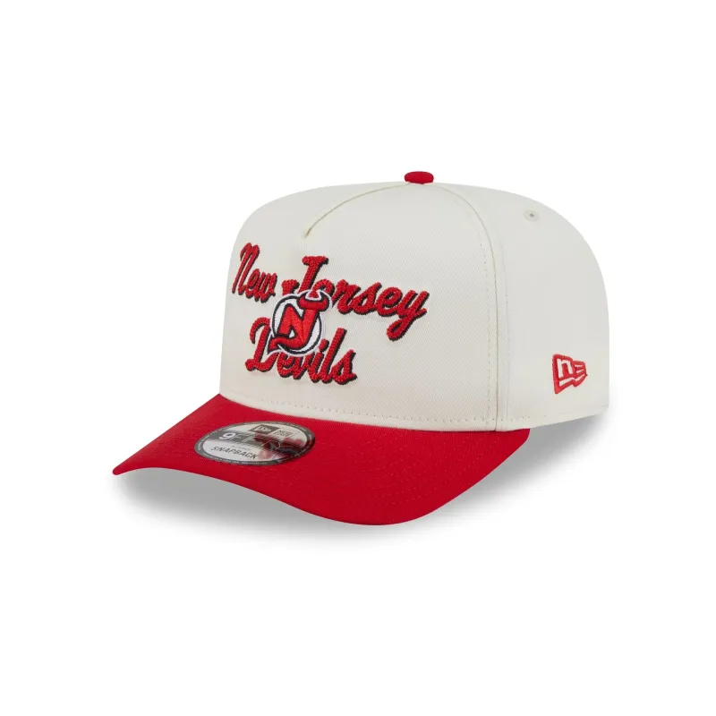New Jersey Devils Chainstitch 9FIFTY A-Frame Snapback Hat sold by New Era