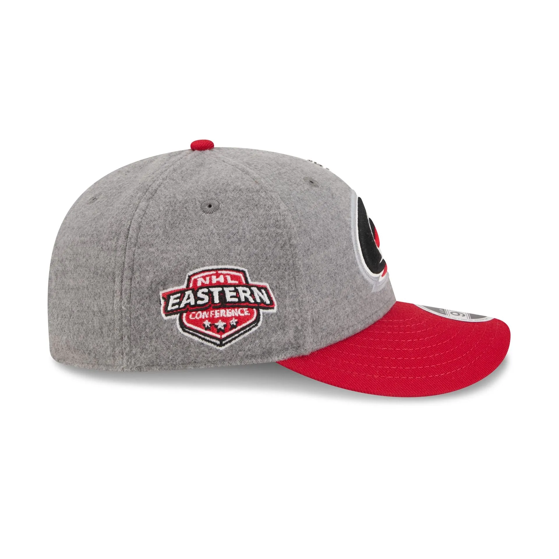Carolina Hurricanes Heather Gray Wool Low Profile 9FIFTY Snapback Hat sold by New Era product image thumbnail 4