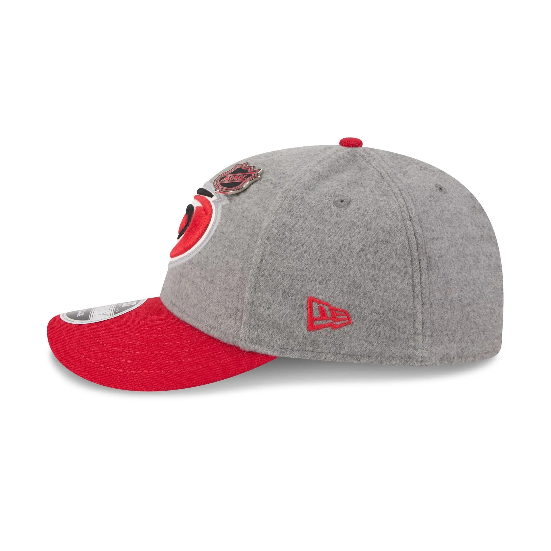 Carolina Hurricanes Heather Gray Wool Low Profile 9FIFTY Snapback Hat sold by New Era product image thumbnail 5