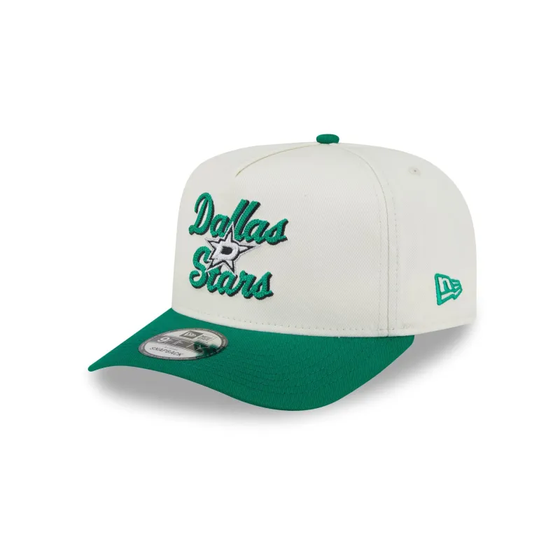 Dallas Stars Chainstitch 9FIFTY A-Frame Snapback Hat sold by New Era