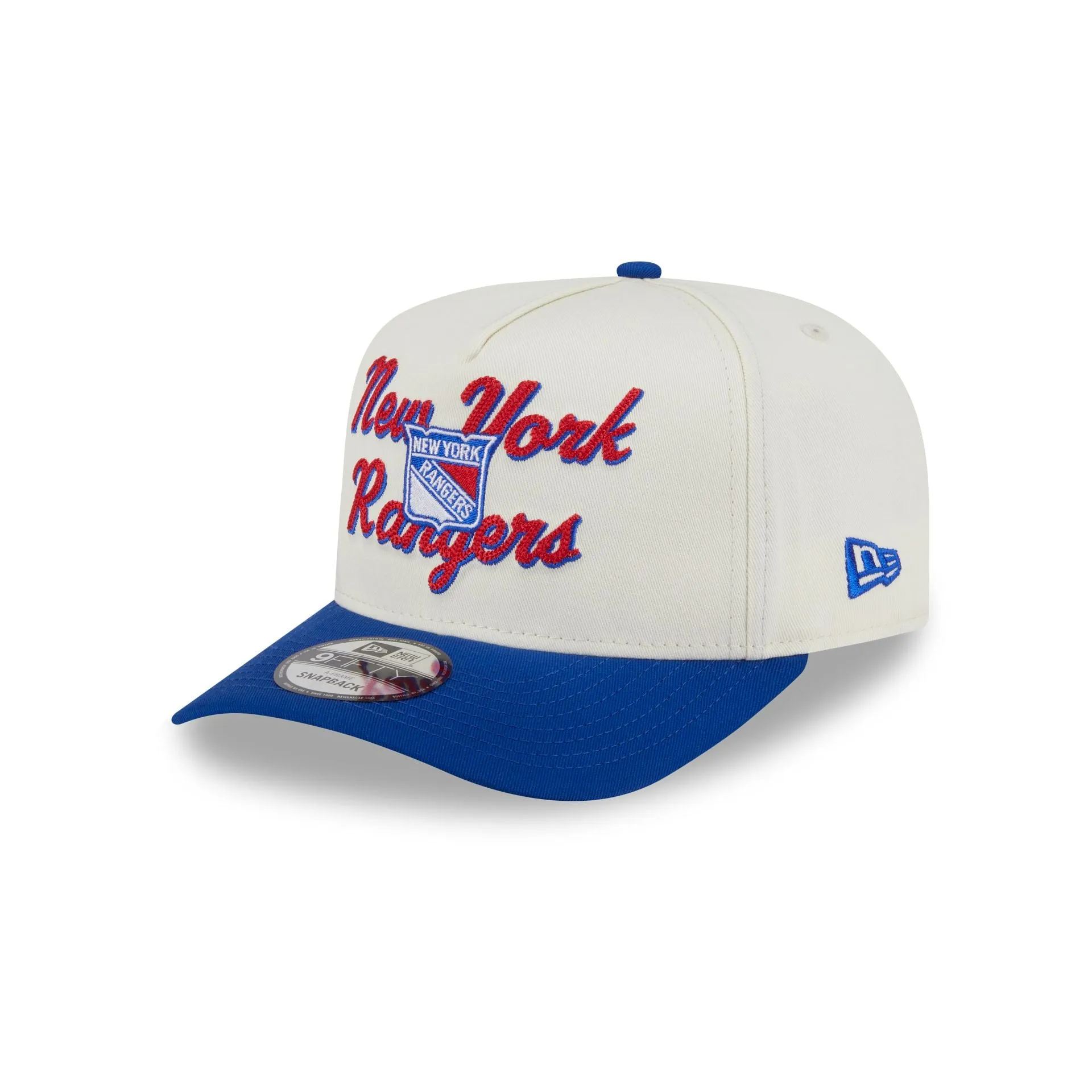New York Rangers Chainstitch 9FIFTY A-Frame Snapback Hat sold by New Era