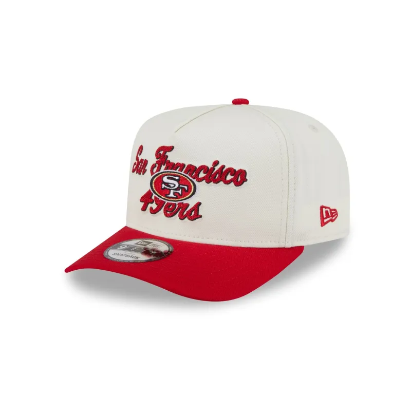 San Francisco 49ers Chainstitch 9FIFTY A-Frame Snapback Hat sold by New Era