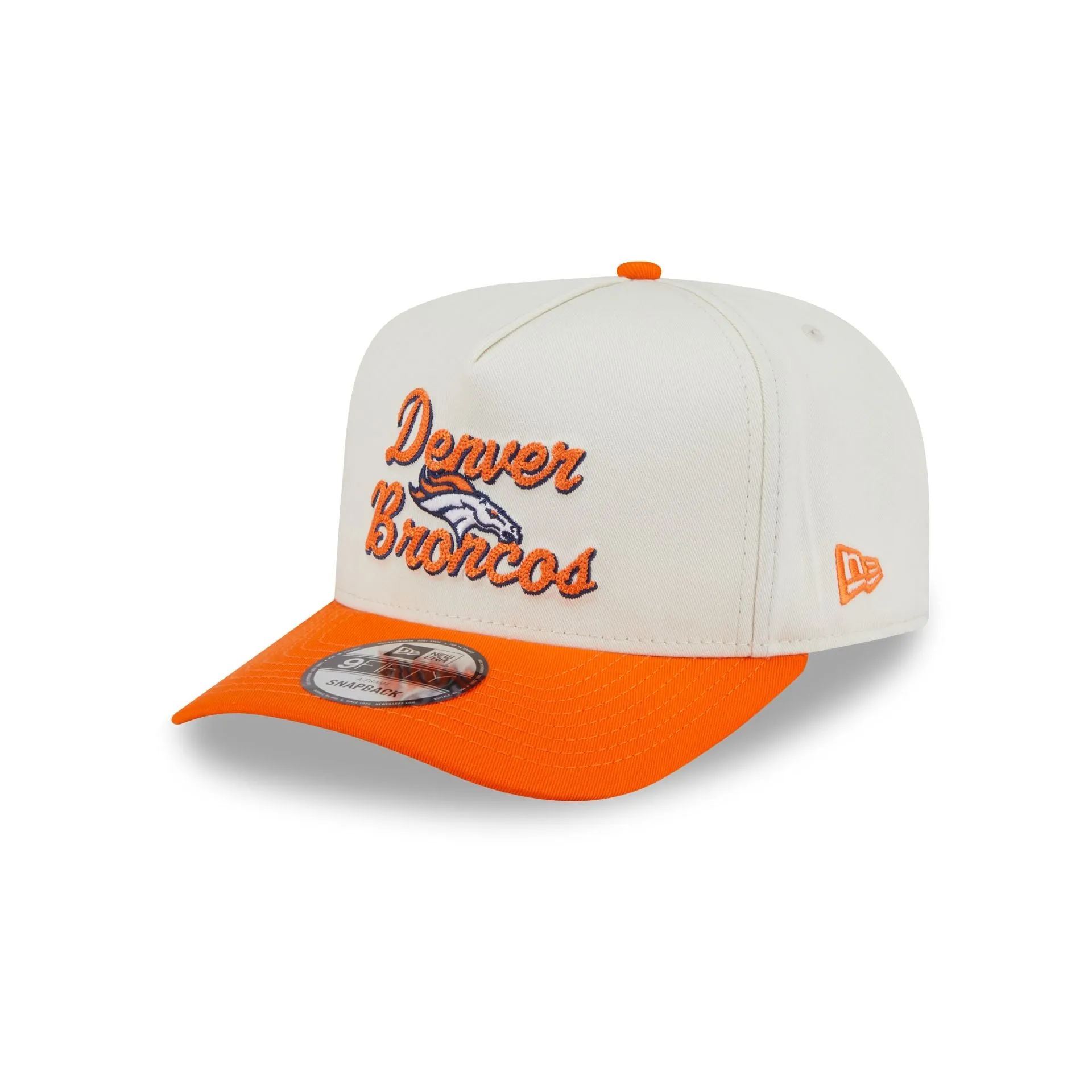 Denver Broncos Chainstitch 9FIFTY A-Frame Snapback Hat sold by New Era