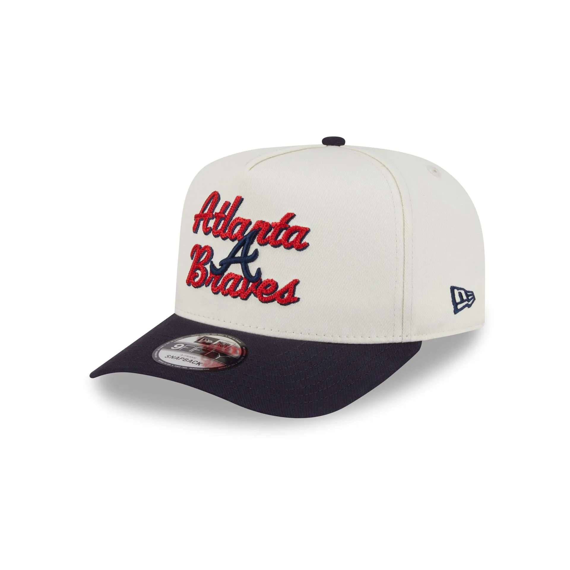Atlanta Braves Chainstitch 9FIFTY A-Frame Snapback Hat sold by New Era
