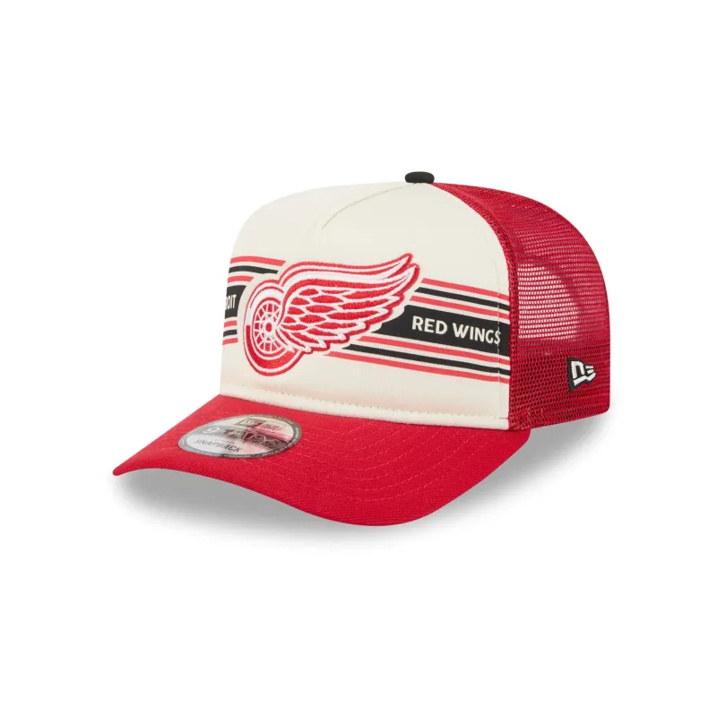Detroit Red Wings Banner 9FIFTY A-Frame Trucker Hat sold by New Era