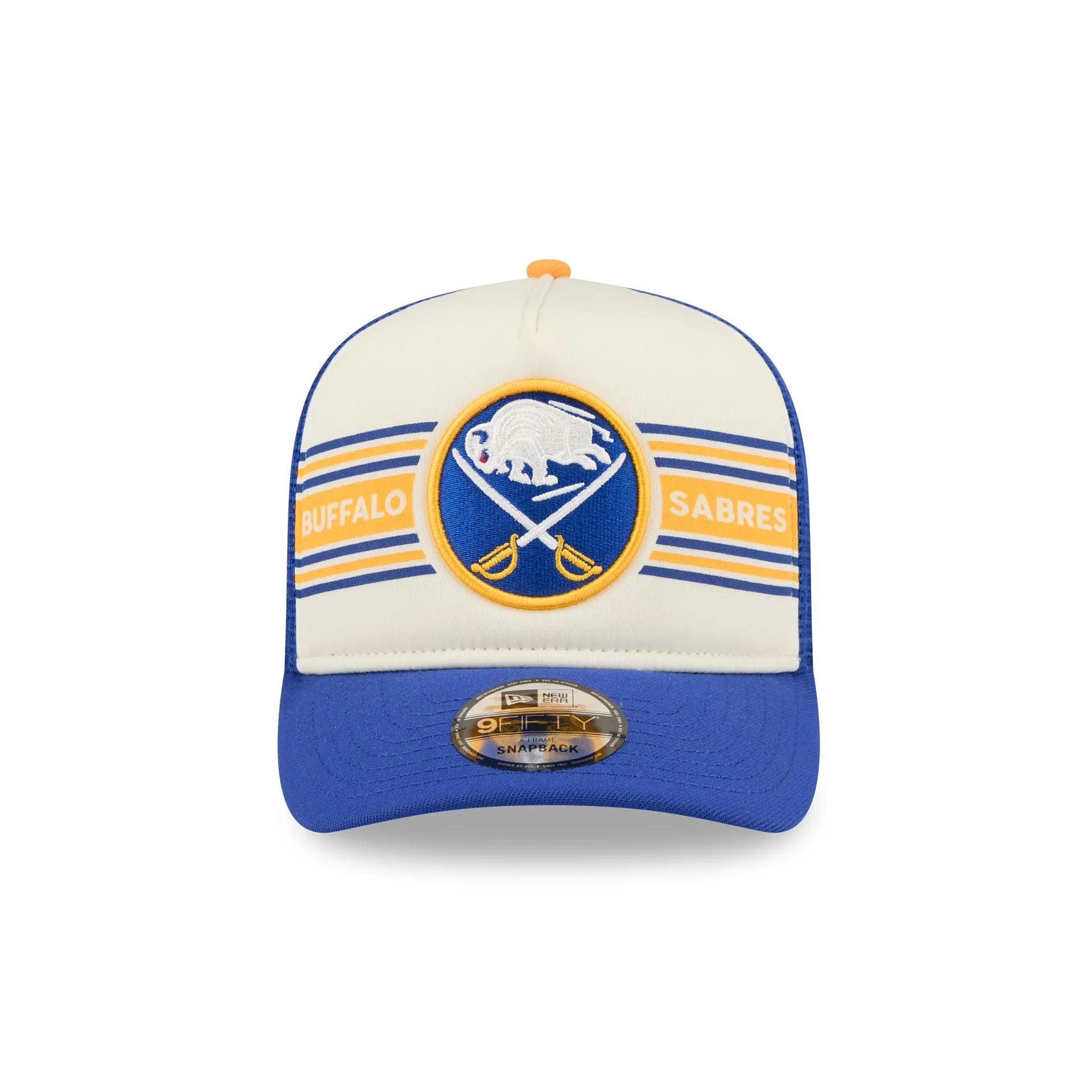 Buffalo Sabres Banner 9FIFTY A-Frame Trucker Hat sold by New Era product image thumbnail 2