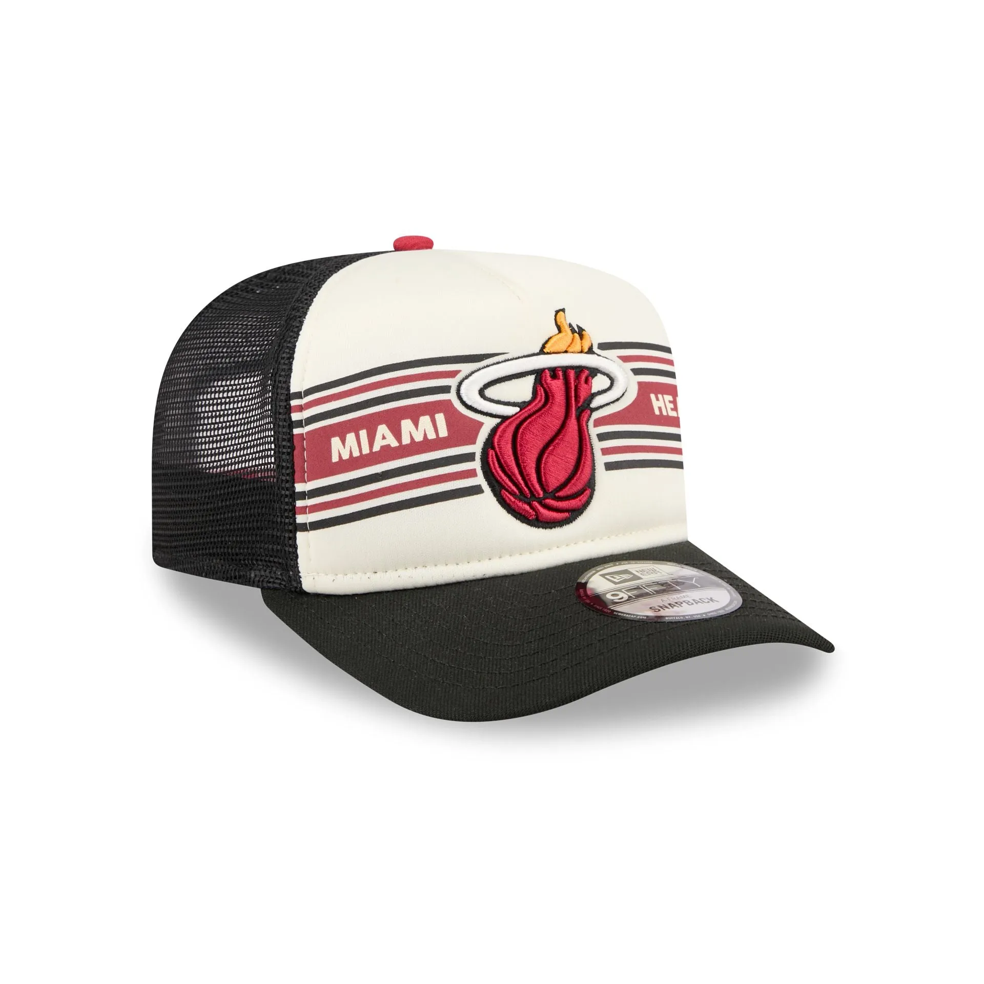 Miami Heat Banner 9FIFTY A-Frame Trucker Hat sold by New Era product image thumbnail 3