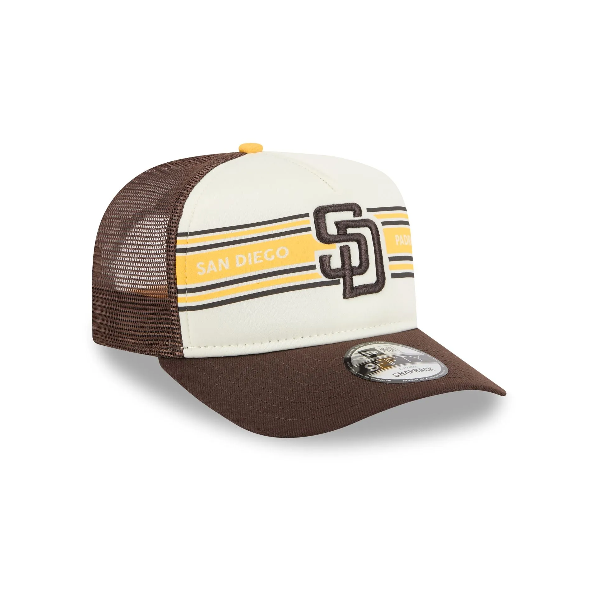 San Diego Padres Banner 9FIFTY A-Frame Trucker Hat sold by New Era product image thumbnail 3