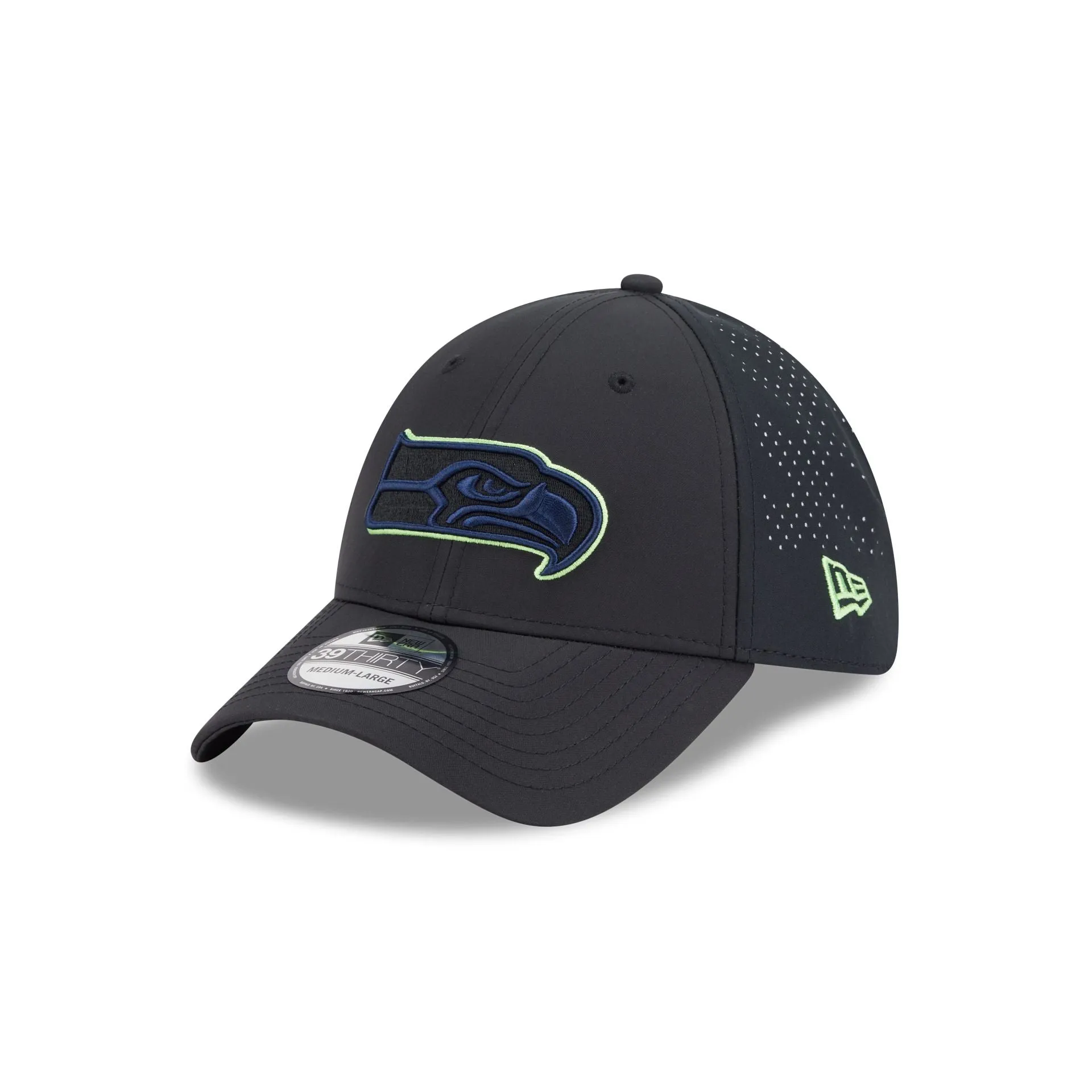 Seattle Seahawks Night 39THIRTY Stretch Fit Hat sold by New Era