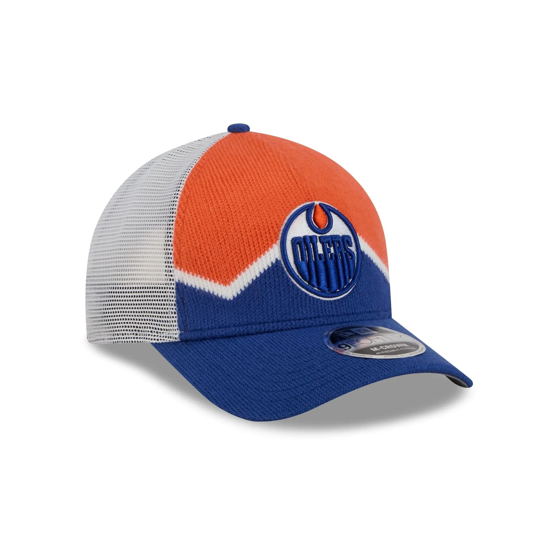 Edmonton Oilers Sock 9FORTY M-Crown A-Frame Trucker Hat sold by New Era product image thumbnail 3