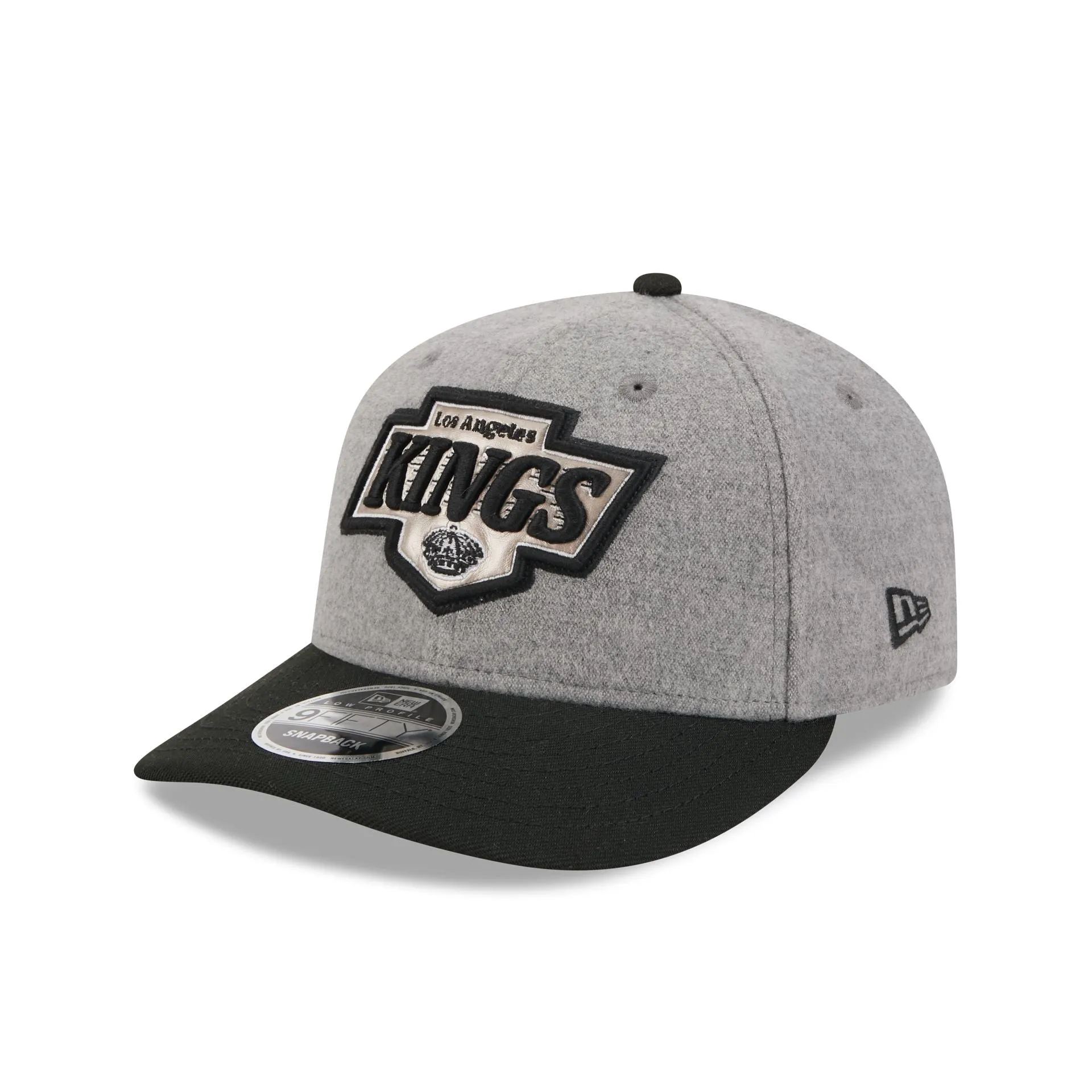 Los Angeles Kings Heather Gray Wool Low Profile 9FIFTY Snapback Hat sold by New Era product image thumbnail 3