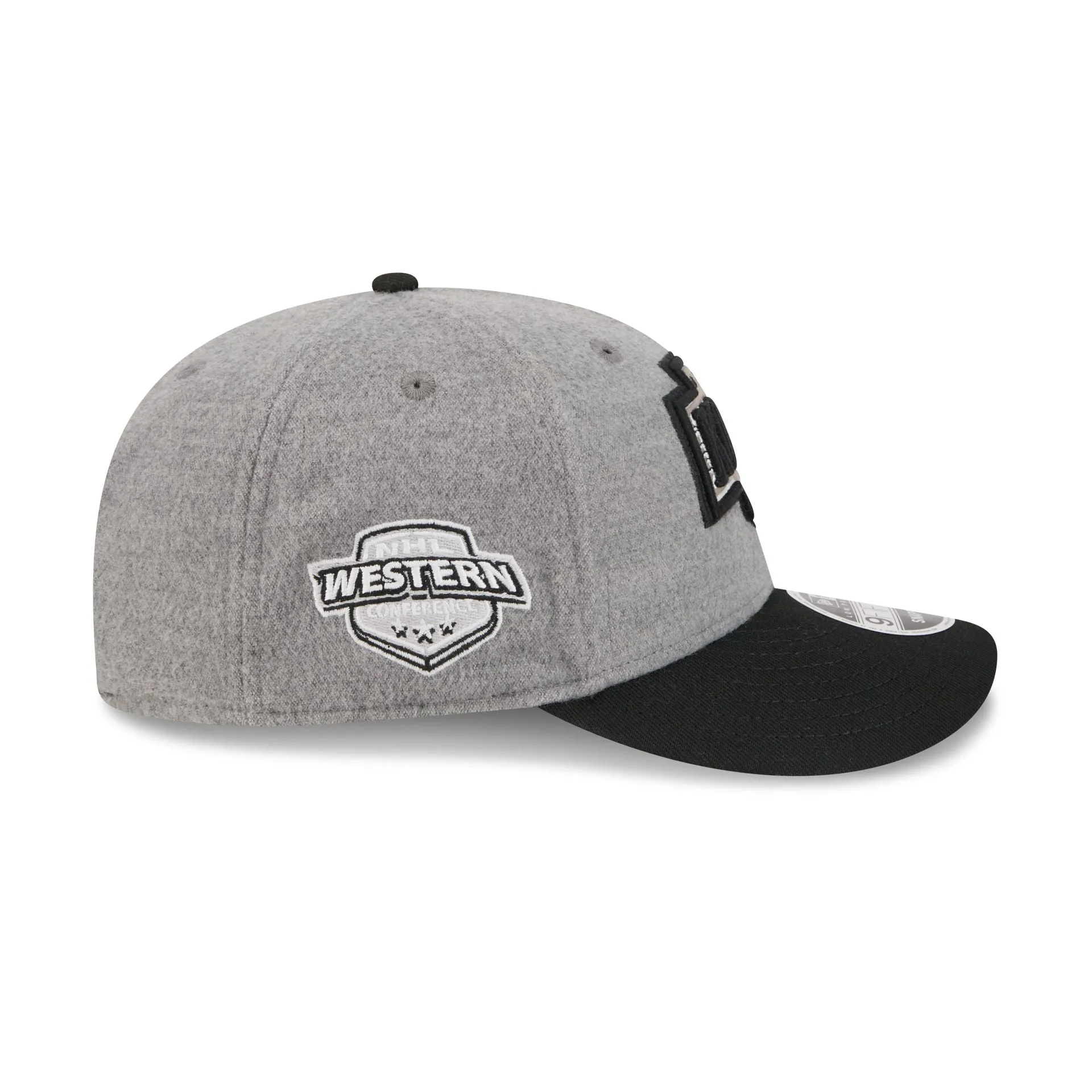 Los Angeles Kings Heather Gray Wool Low Profile 9FIFTY Snapback Hat sold by New Era product image thumbnail 4