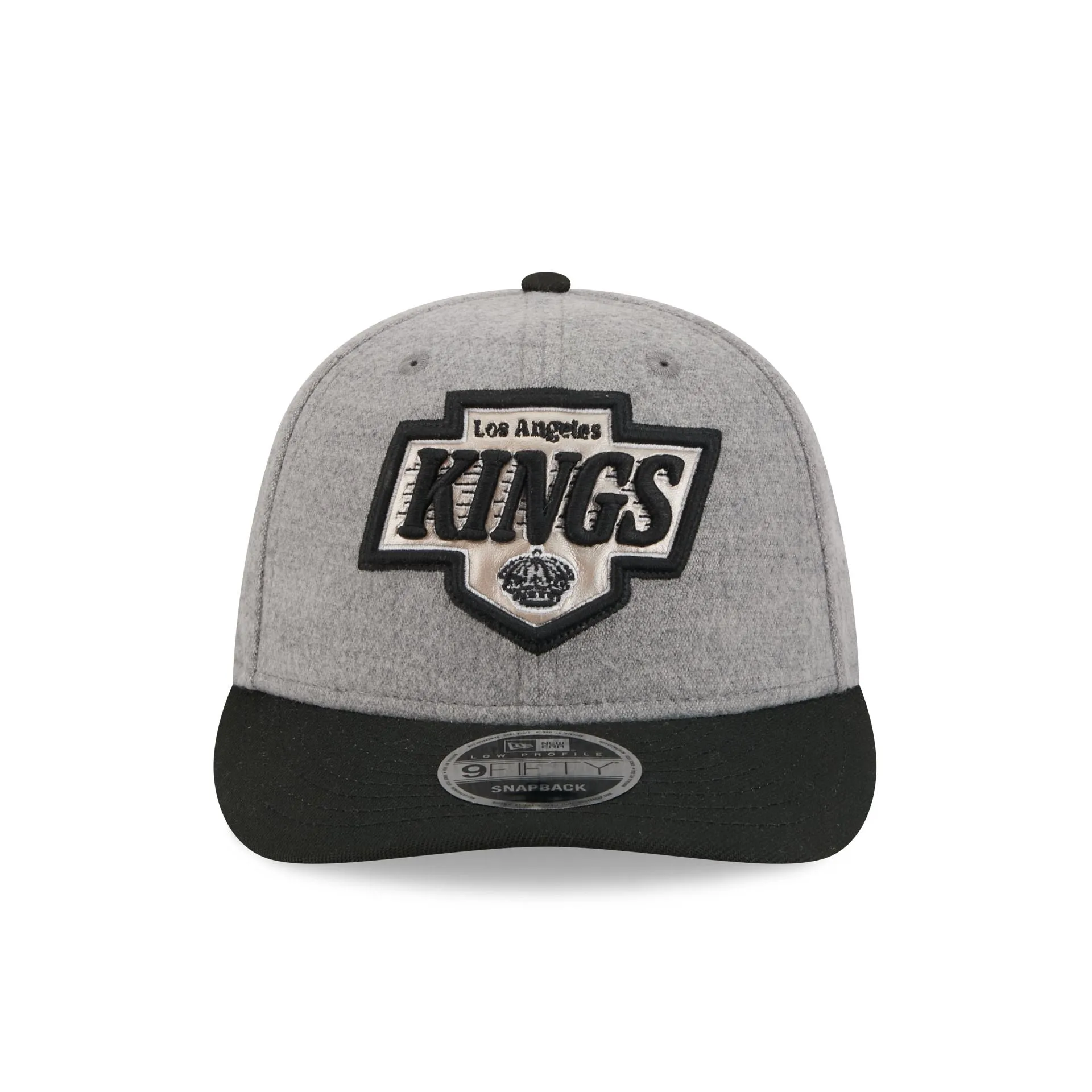 Los Angeles Kings Heather Gray Wool Low Profile 9FIFTY Snapback Hat sold by New Era product image thumbnail 2