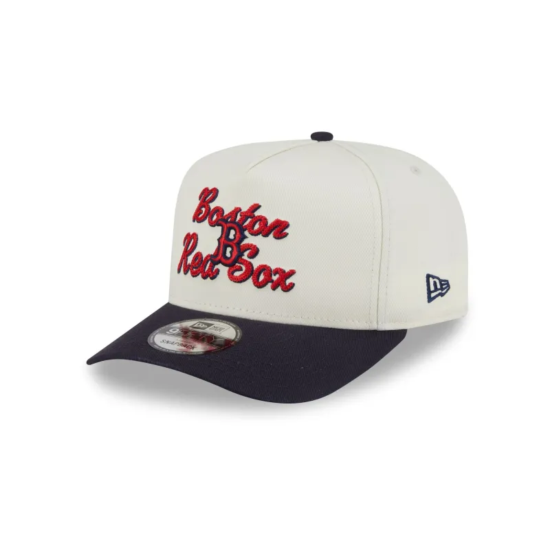 Boston Red Sox Chainstitch 9FIFTY A-Frame Snapback Hat sold by New Era