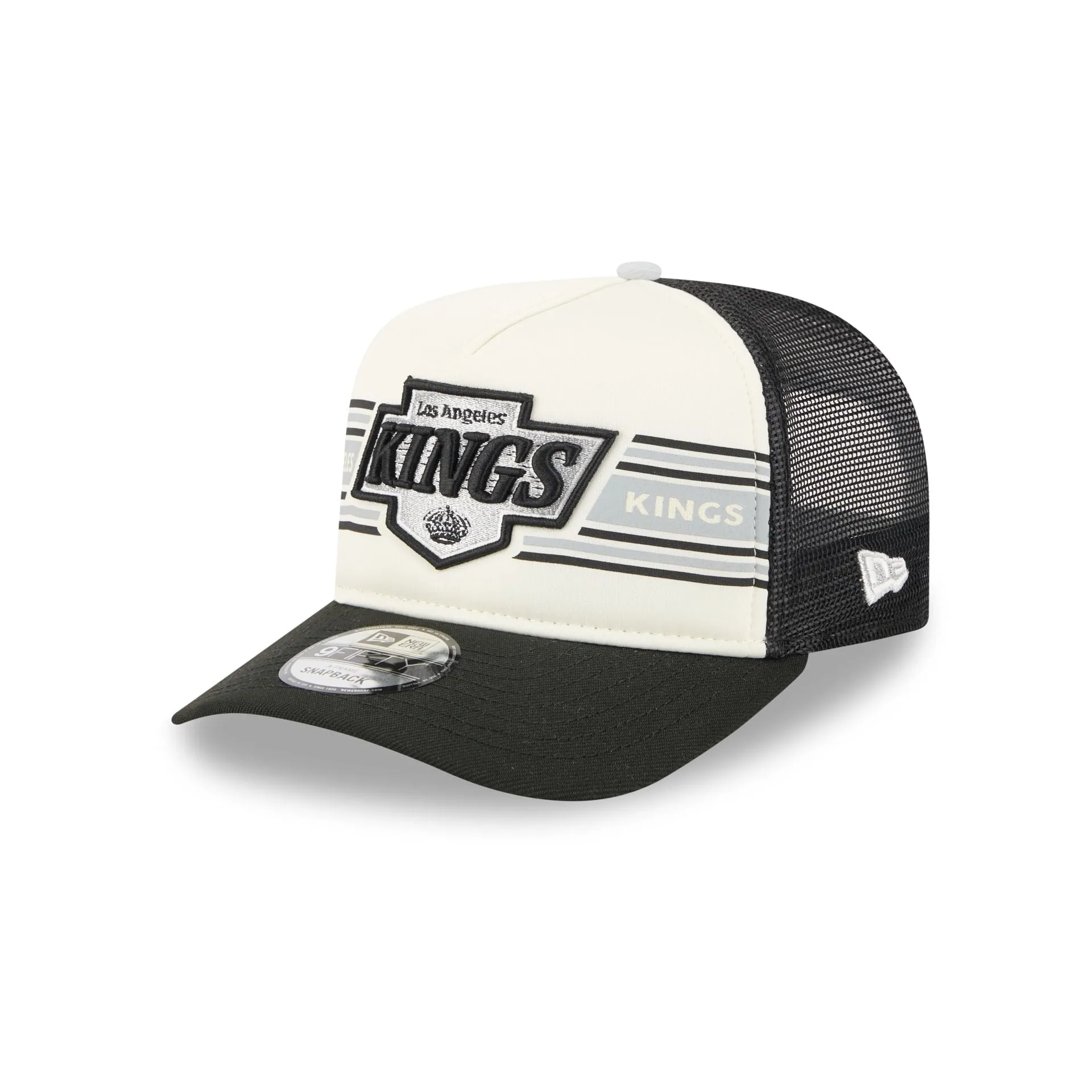 Los Angeles Kings Banner 9FIFTY A-Frame Trucker Hat sold by New Era