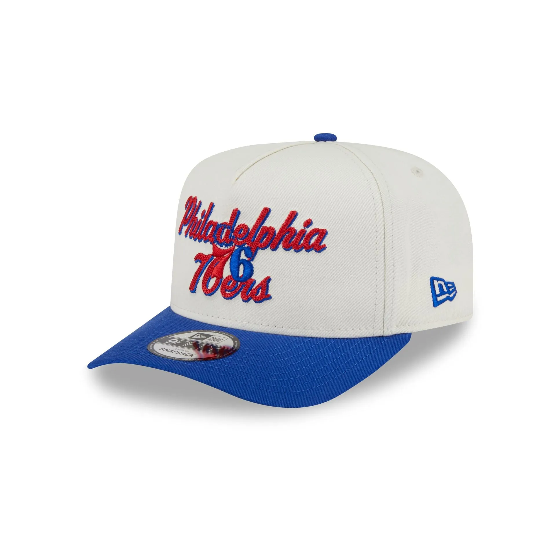 Philadelphia 76ers Chainstitch 9FIFTY A-Frame Snapback Hat sold by New Era