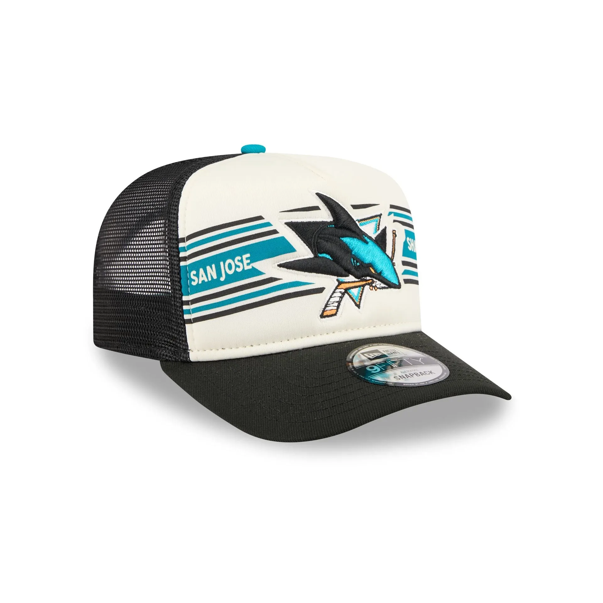 San Jose Sharks Banner 9FIFTY A-Frame Trucker Hat sold by New Era product image thumbnail 3