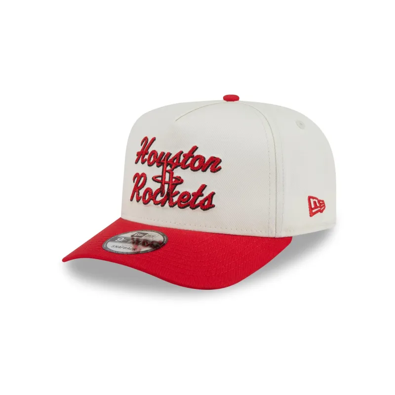 Houston Rockets Chainstitch 9FIFTY A-Frame Snapback Hat sold by New Era