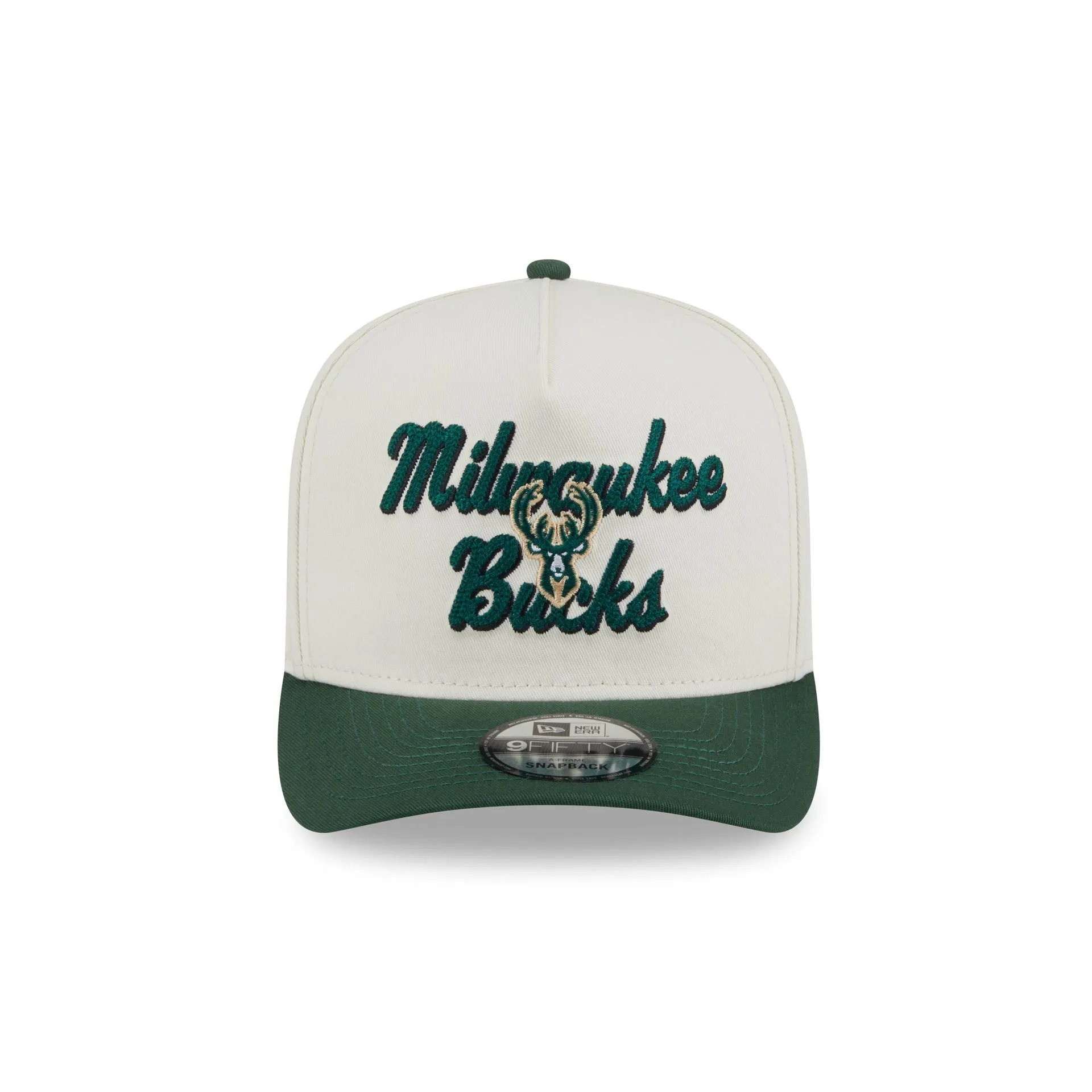 Milwaukee Bucks Chainstitch 9FIFTY A-Frame Snapback Hat sold by New Era product image thumbnail 2