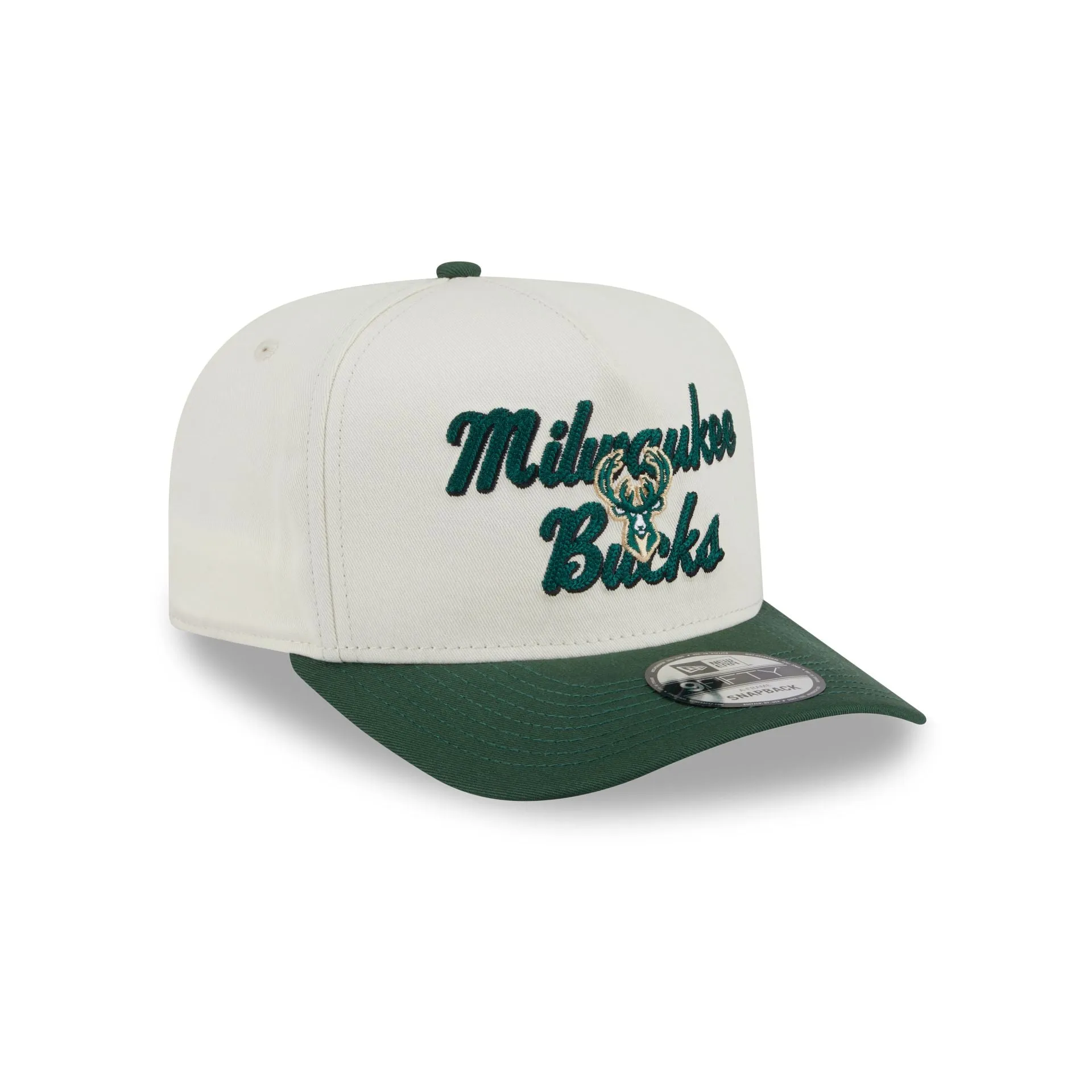 Milwaukee Bucks Chainstitch 9FIFTY A-Frame Snapback Hat sold by New Era product image thumbnail 3