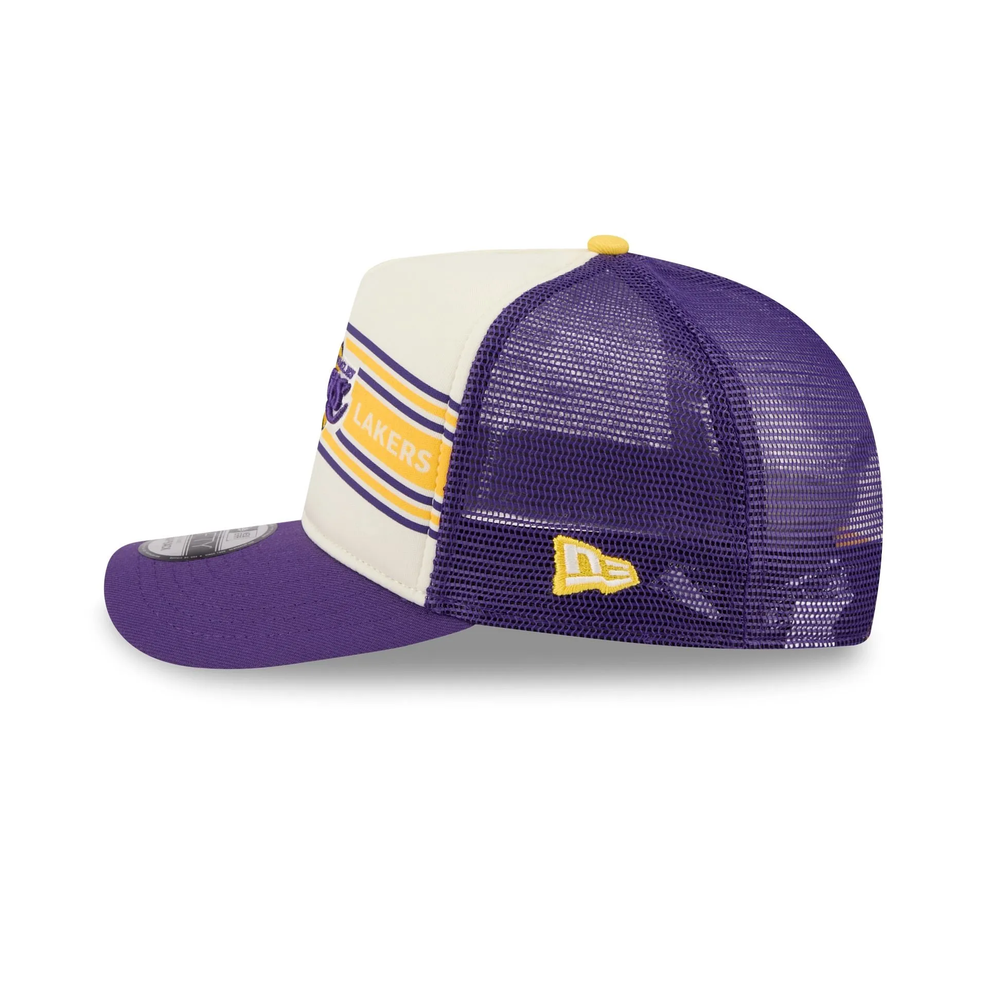 Los Angeles Lakers Banner 9FIFTY A-Frame Trucker Hat sold by New Era product image thumbnail 4