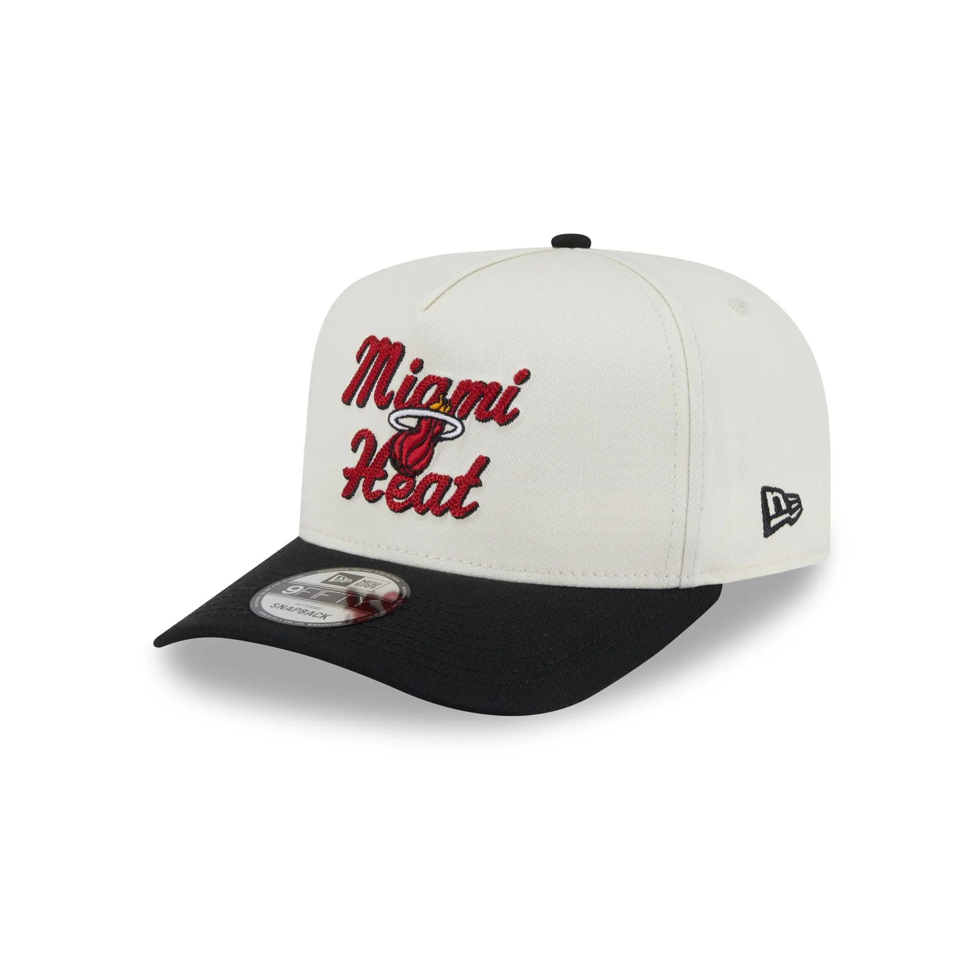 Miami Heat Chainstitch 9FIFTY A-Frame Snapback Hat sold by New Era