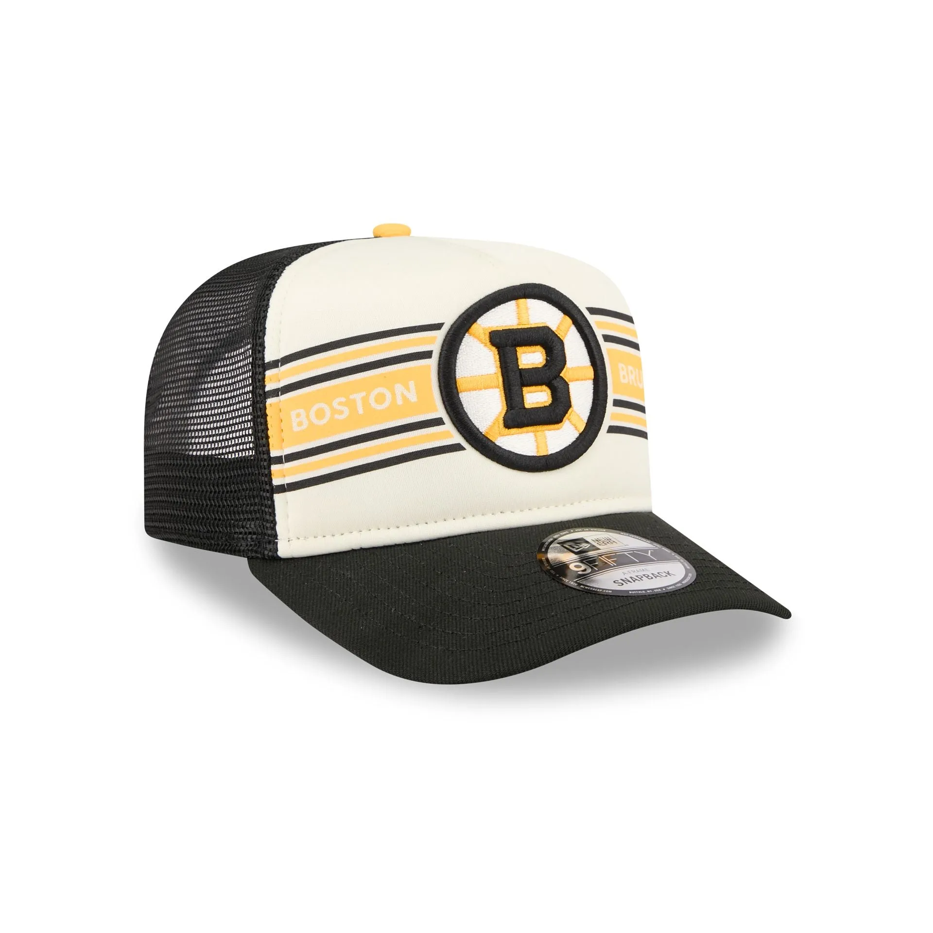 Boston Bruins Banner 9FIFTY A-Frame Trucker Hat sold by New Era product image thumbnail 3