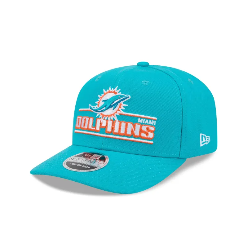 Miami Dolphins Stated 9SEVENTY Stretch-Snap Hat sold by New Era