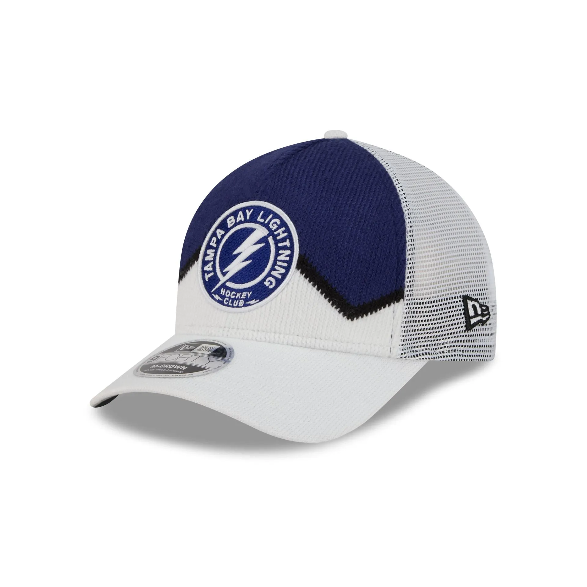 Tampa Bay Lightning Sock 9FORTY M-Crown A-Frame Trucker Hat sold by New Era