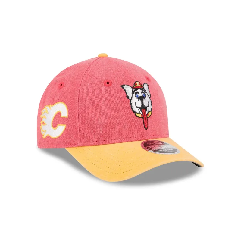 Calgary Flames Mascot 9FORTY M-Crown Snapback Hat sold by New Era