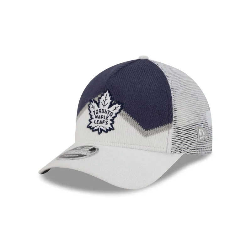 Toronto Maple Leafs Sock 9FORTY M-Crown A-Frame Trucker Hat sold by New Era