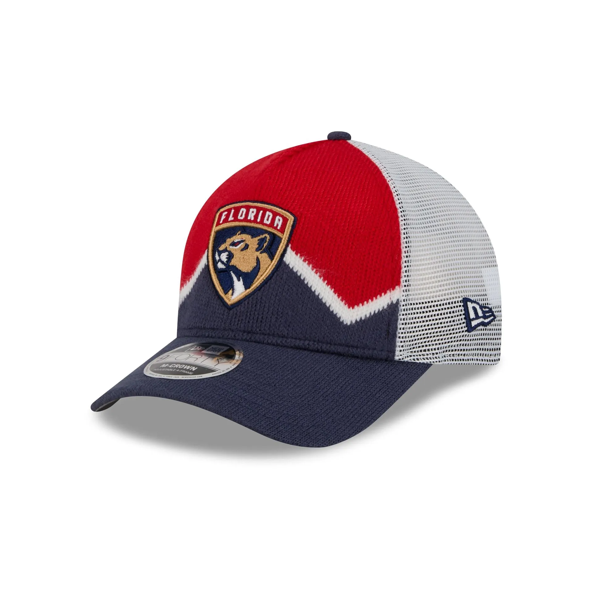 Florida Panthers Sock 9FORTY M-Crown A-Frame Trucker Hat sold by New Era