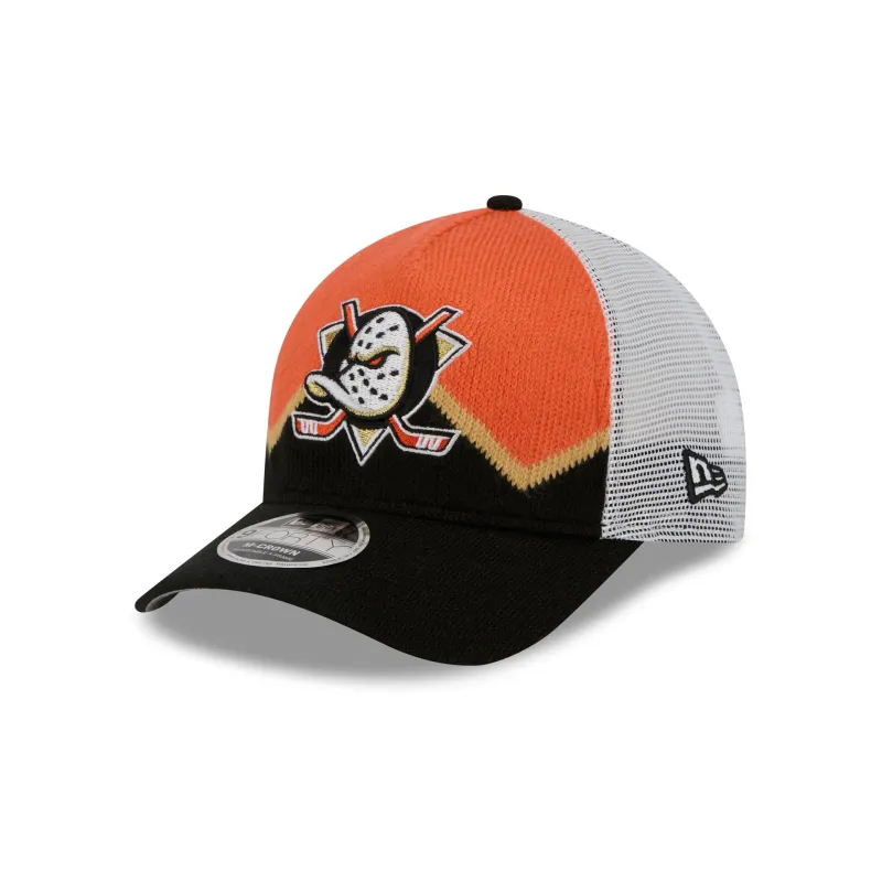 Anaheim Ducks Sock 9FORTY M-Crown A-Frame Trucker Hat sold by New Era