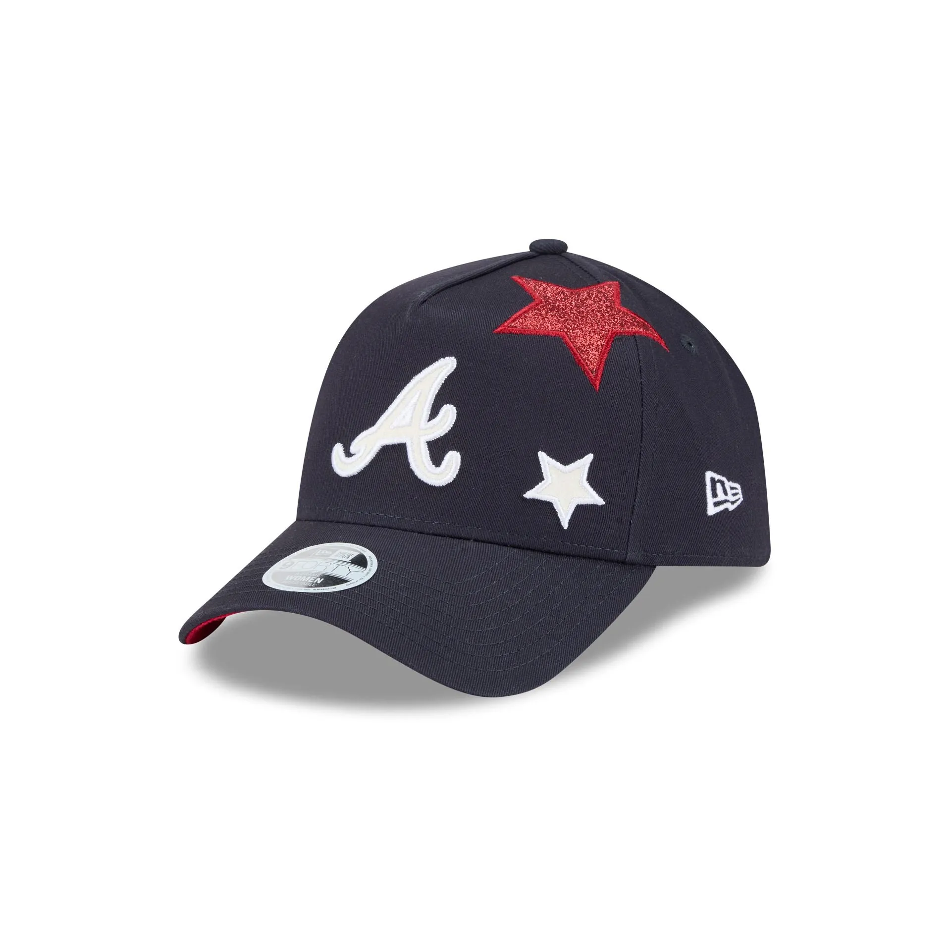Atlanta Braves Stardom Women's 9FORTY A-Frame Snapback Hat sold by New Era