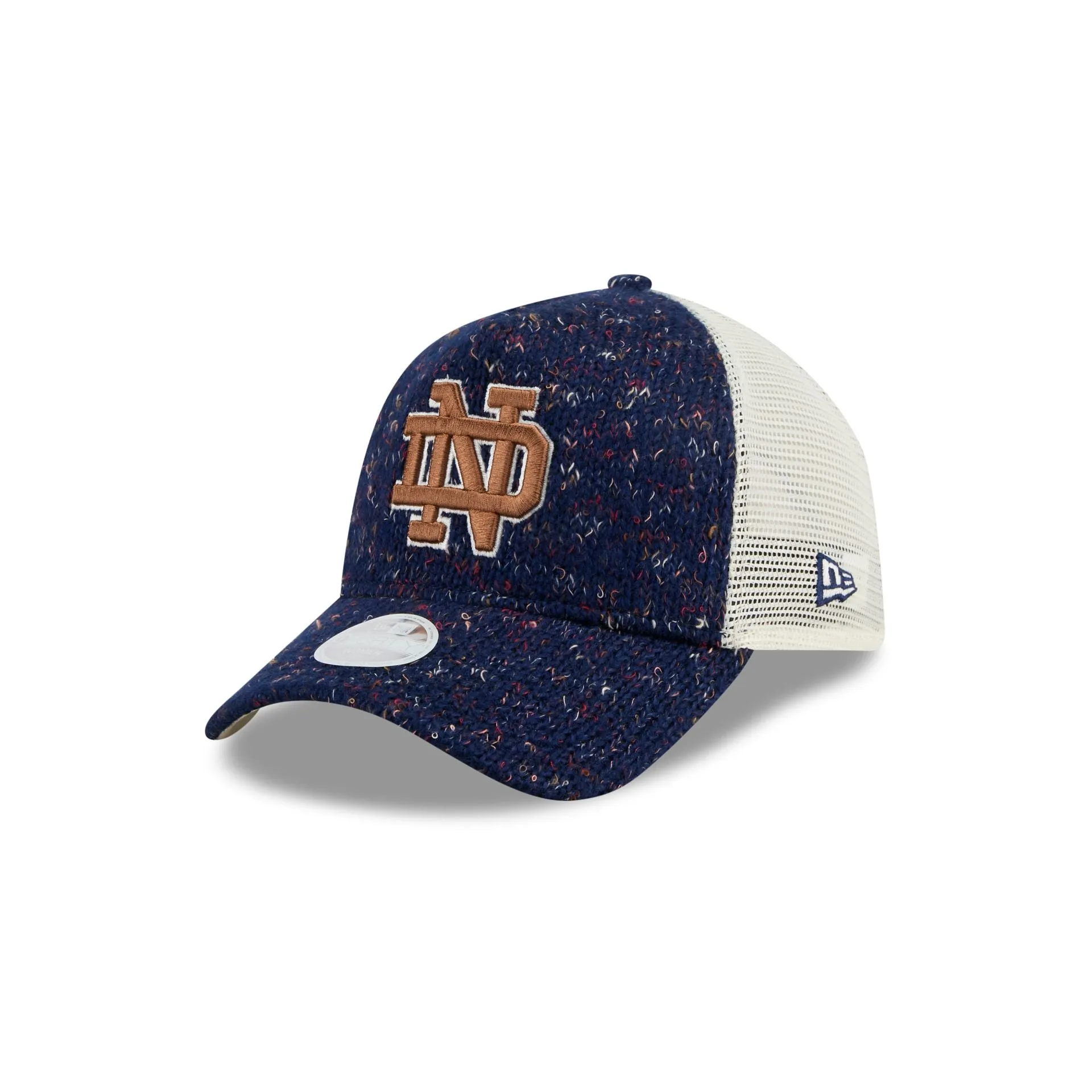 Notre Dame Fighting Irish Knit Women's 9FORTY A-Frame Trucker Hat sold by New Era
