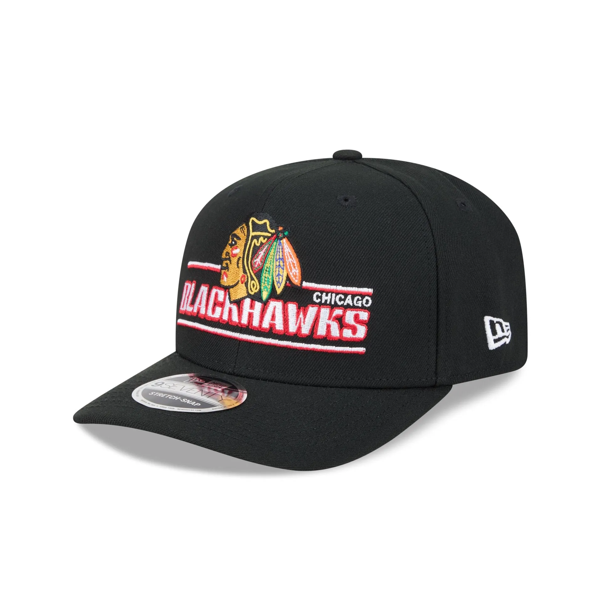 Chicago Blackhawks Stated 9SEVENTY Stretch-Snap Hat sold by New Era