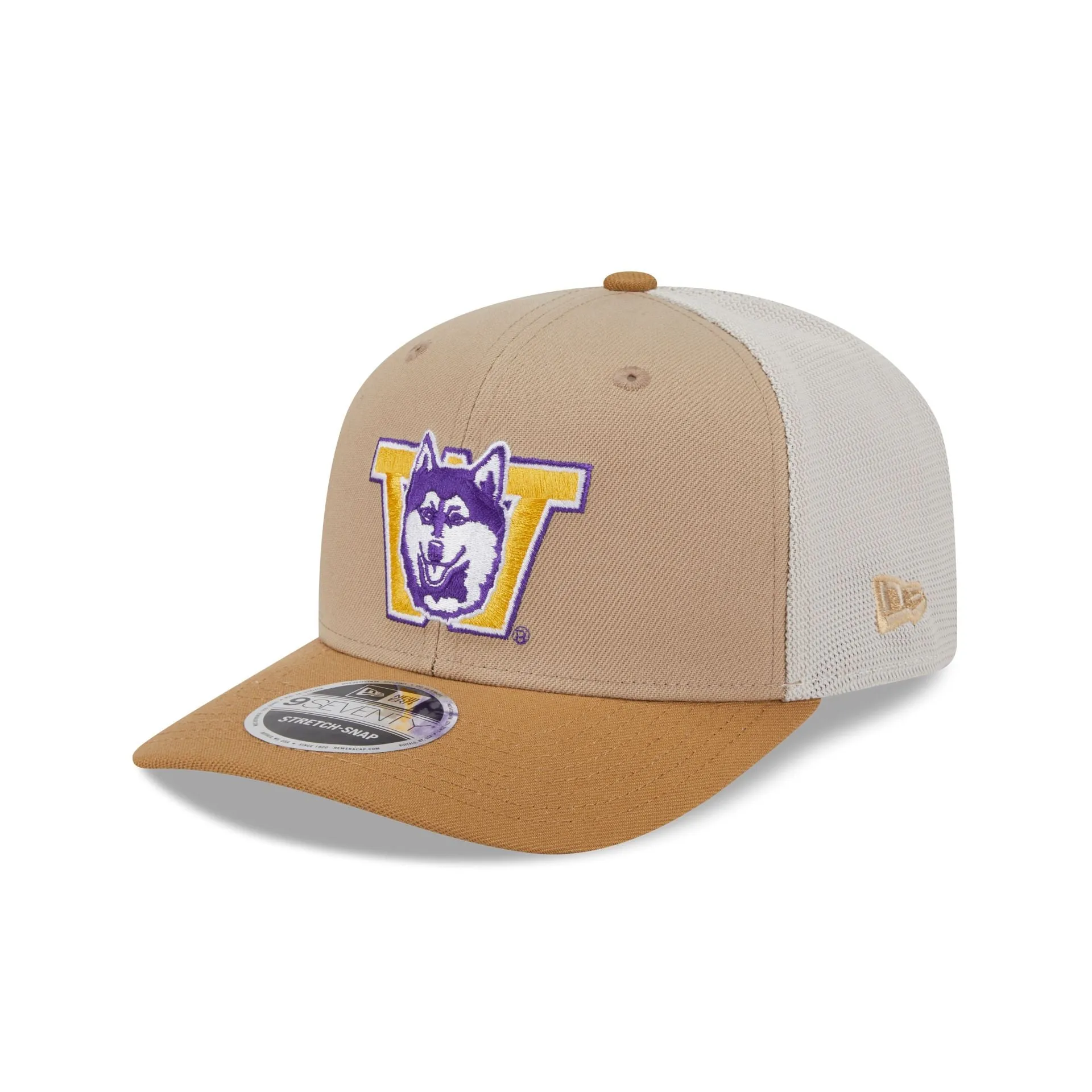 Washington Huskies College Vault Stone 9SEVENTY Trucker Hat sold by New Era