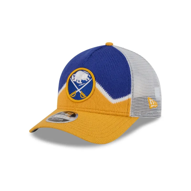 Buffalo Sabres Sock 9FORTY M-Crown A-Frame Trucker Hat sold by New Era