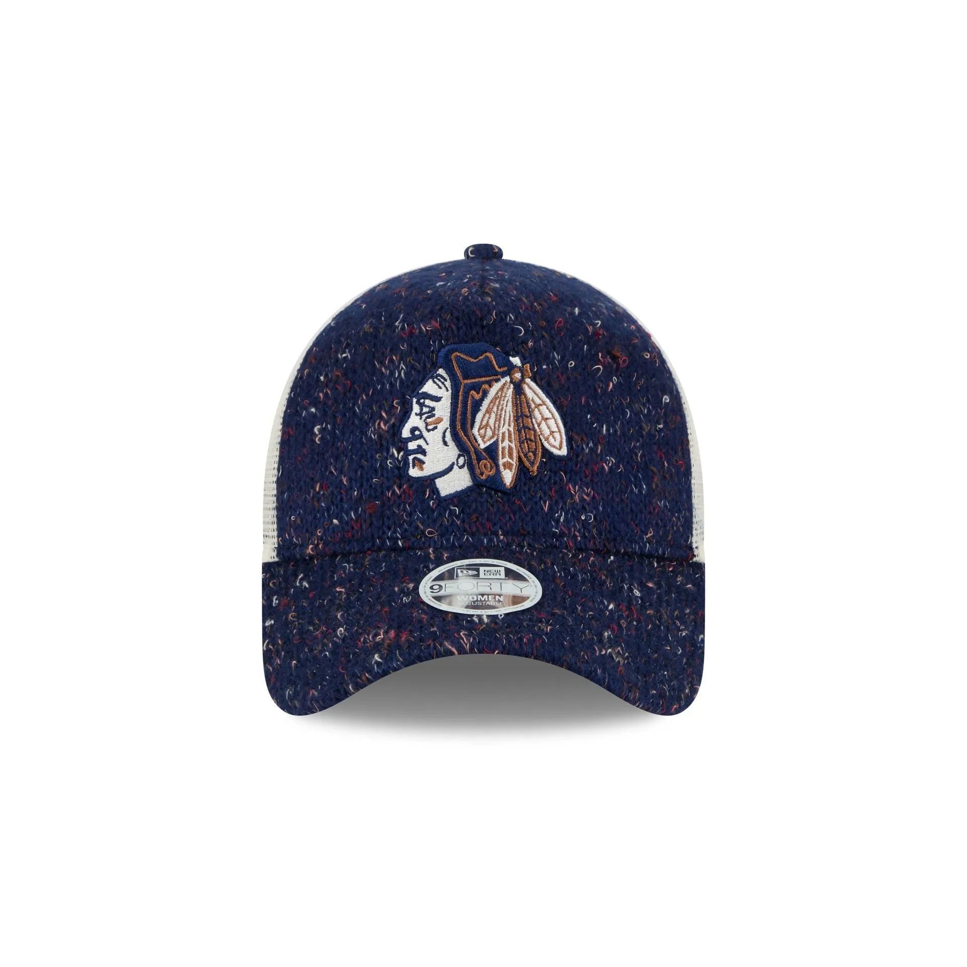 Chicago Blackhawks Knit Women's 9FORTY A-Frame Trucker Hat sold by New Era product image thumbnail 2