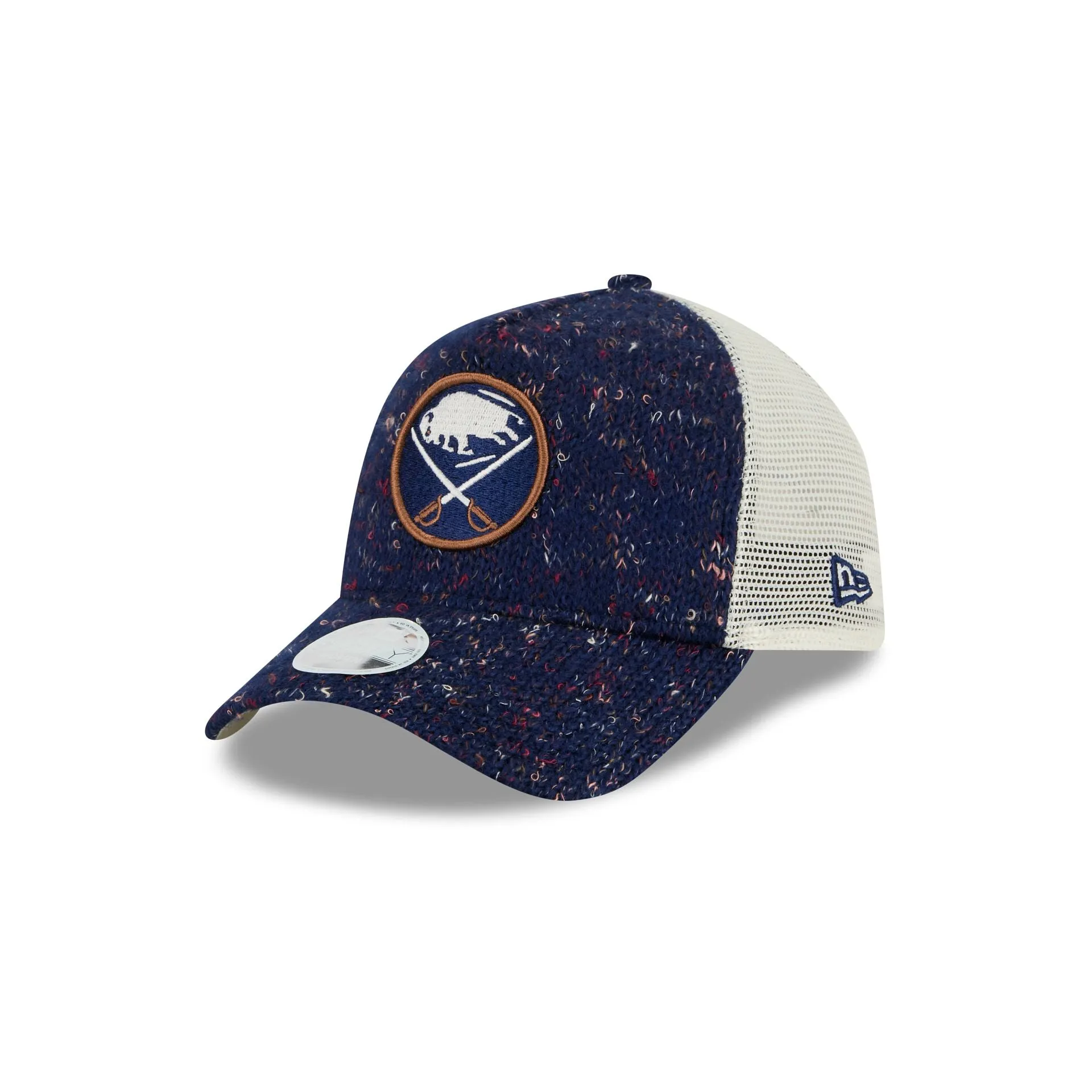 Buffalo Sabres Knit Women's 9FORTY A-Frame Trucker Hat sold by New Era