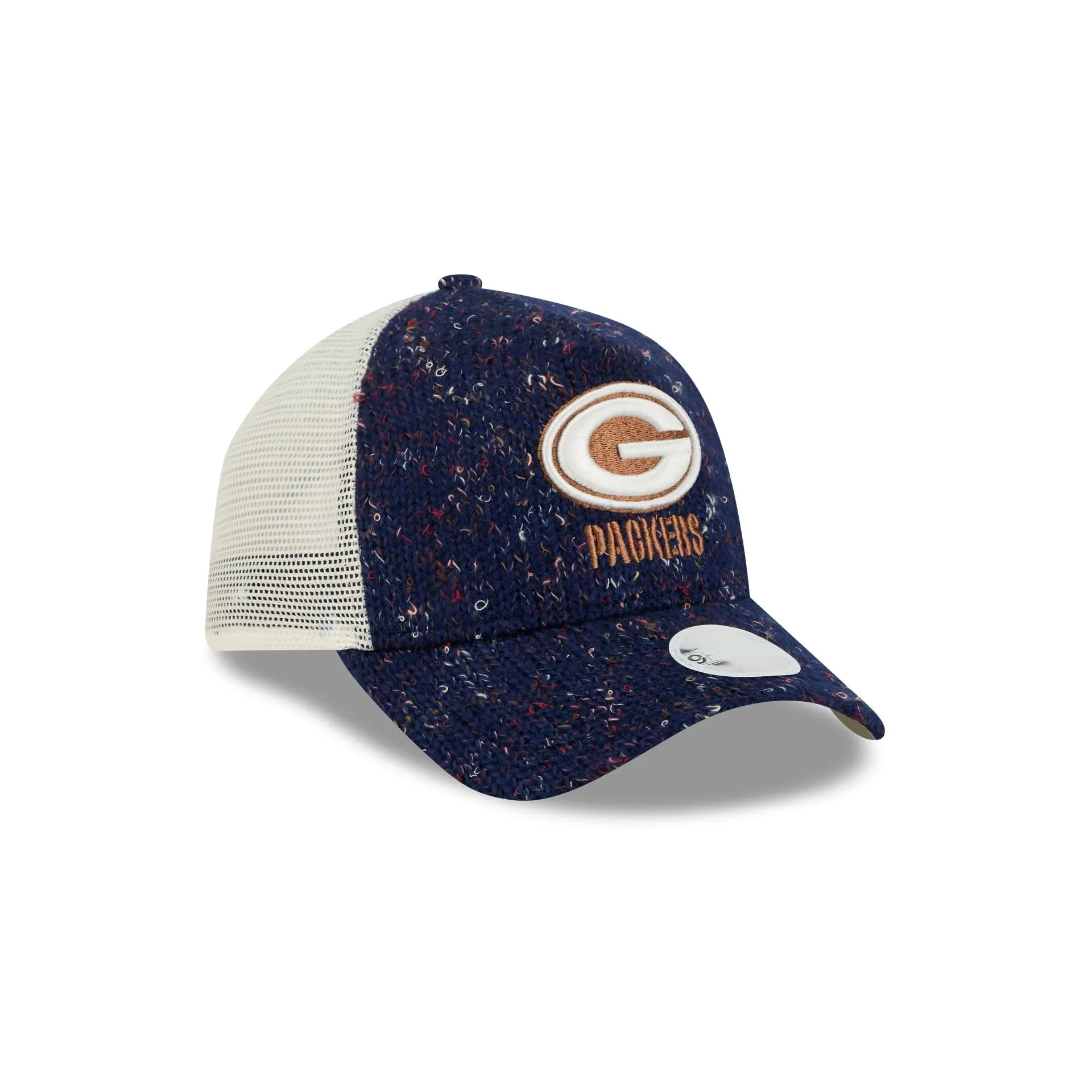 Green Bay Packers Knit Women's 9FORTY A-Frame Trucker Hat sold by New Era product image thumbnail 3