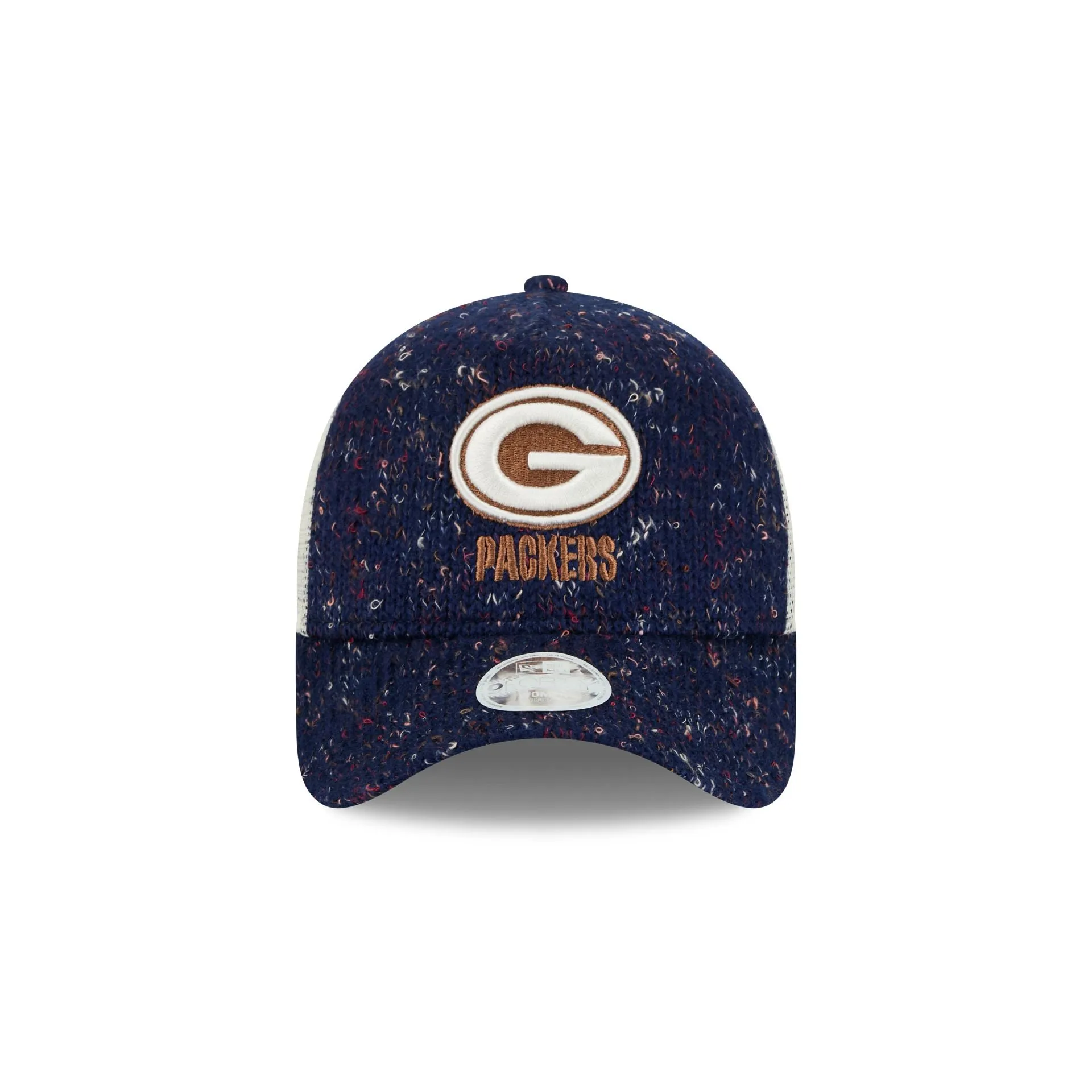 Green Bay Packers Knit Women's 9FORTY A-Frame Trucker Hat sold by New Era product image thumbnail 2