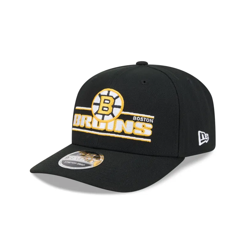 Boston Bruins Stated 9SEVENTY Stretch-Snap Hat sold by New Era