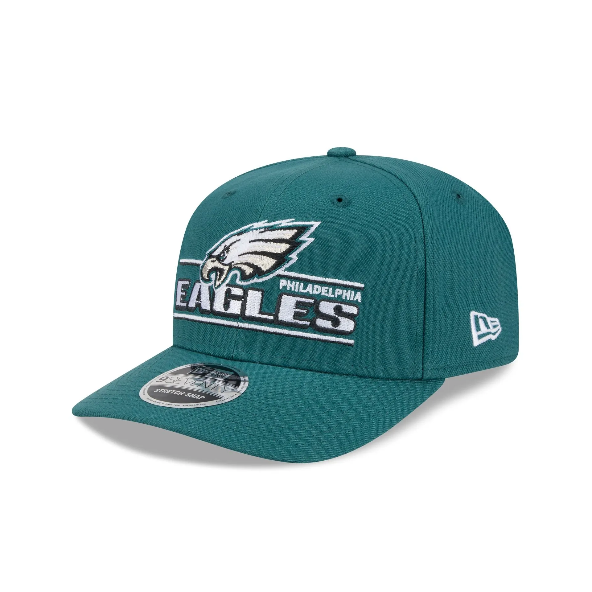 Philadelphia Eagles Stated 9SEVENTY Stretch-Snap Hat sold by New Era