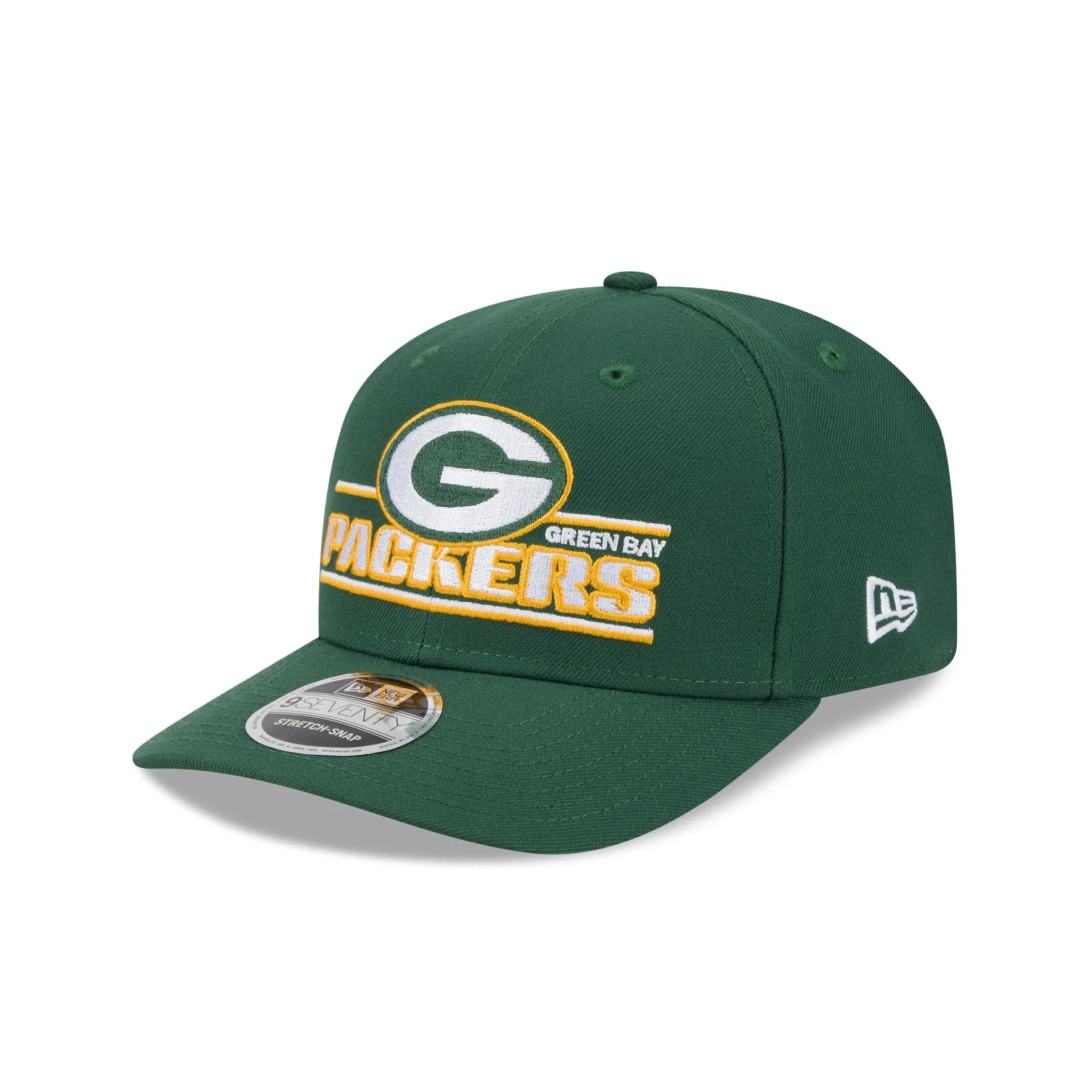 Green Bay Packers Stated 9SEVENTY Stretch-Snap Hat sold by New Era