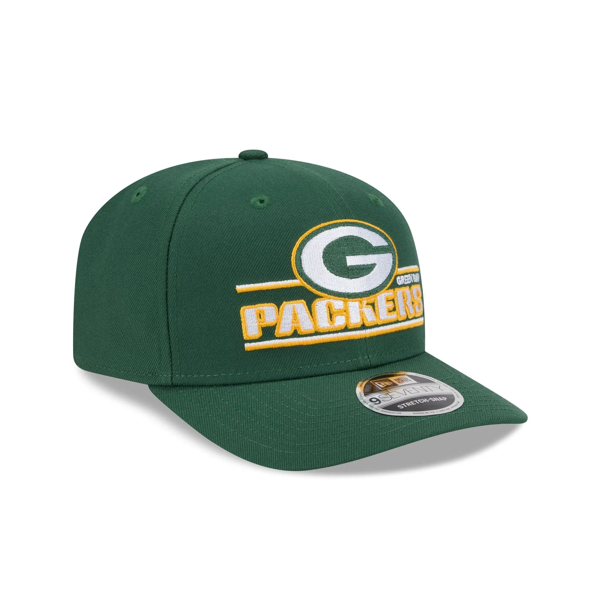 Green Bay Packers Stated 9SEVENTY Stretch-Snap Hat sold by New Era product image thumbnail 3